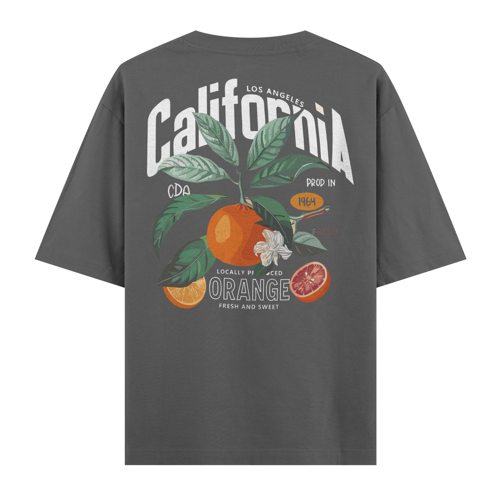 California Orange Oversize Tişört
