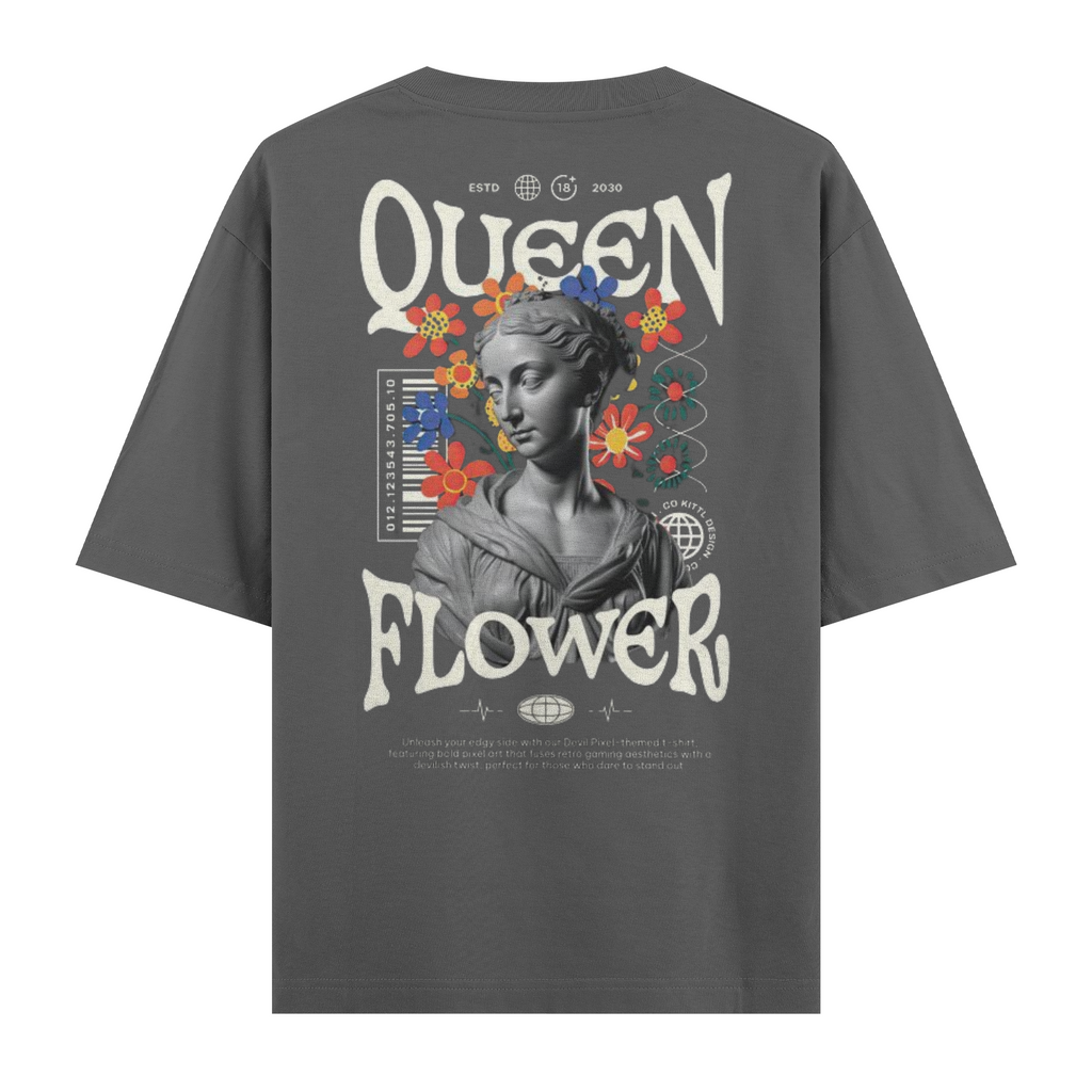Quenn Flower Regular Tişört