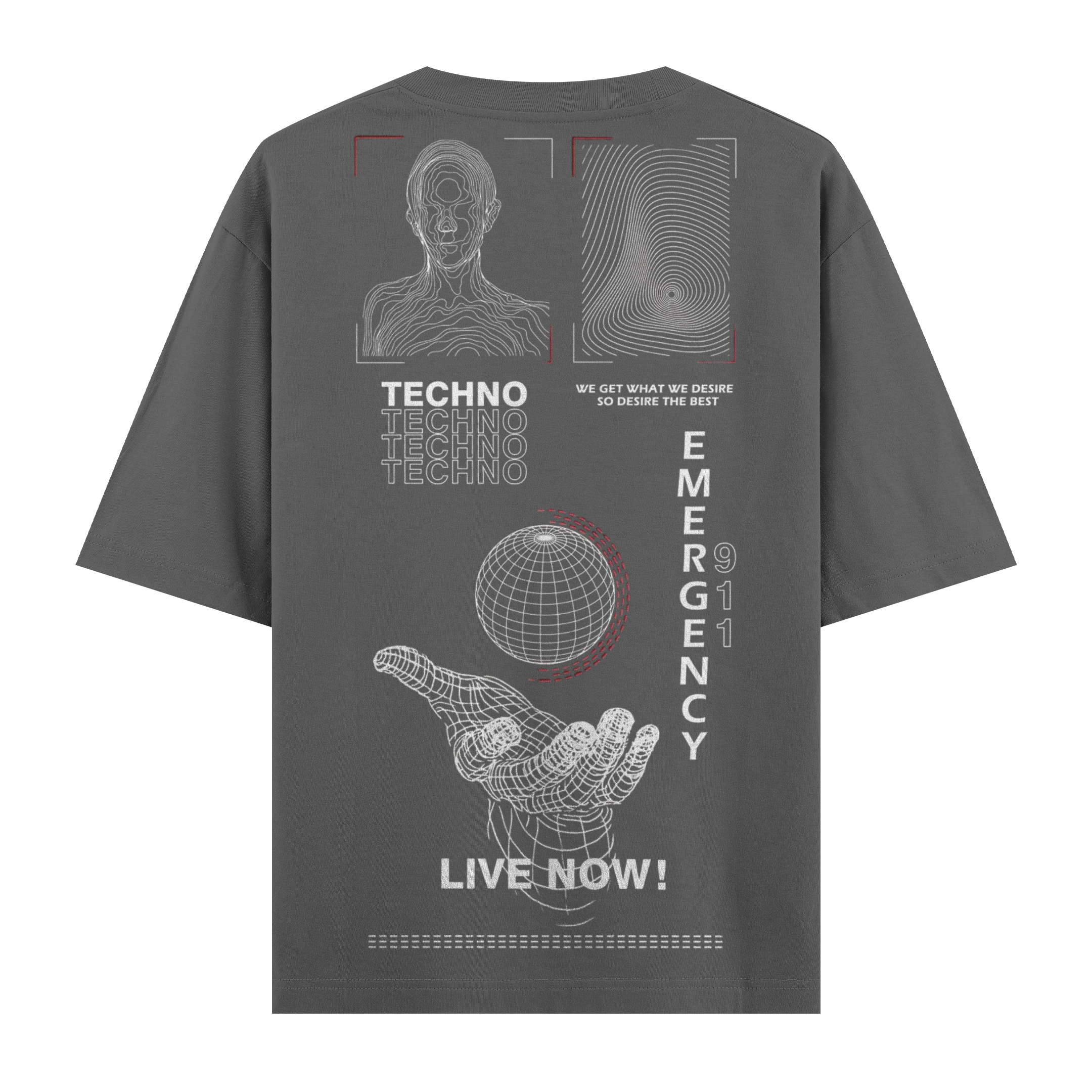Live Now ! Oversize Tişört