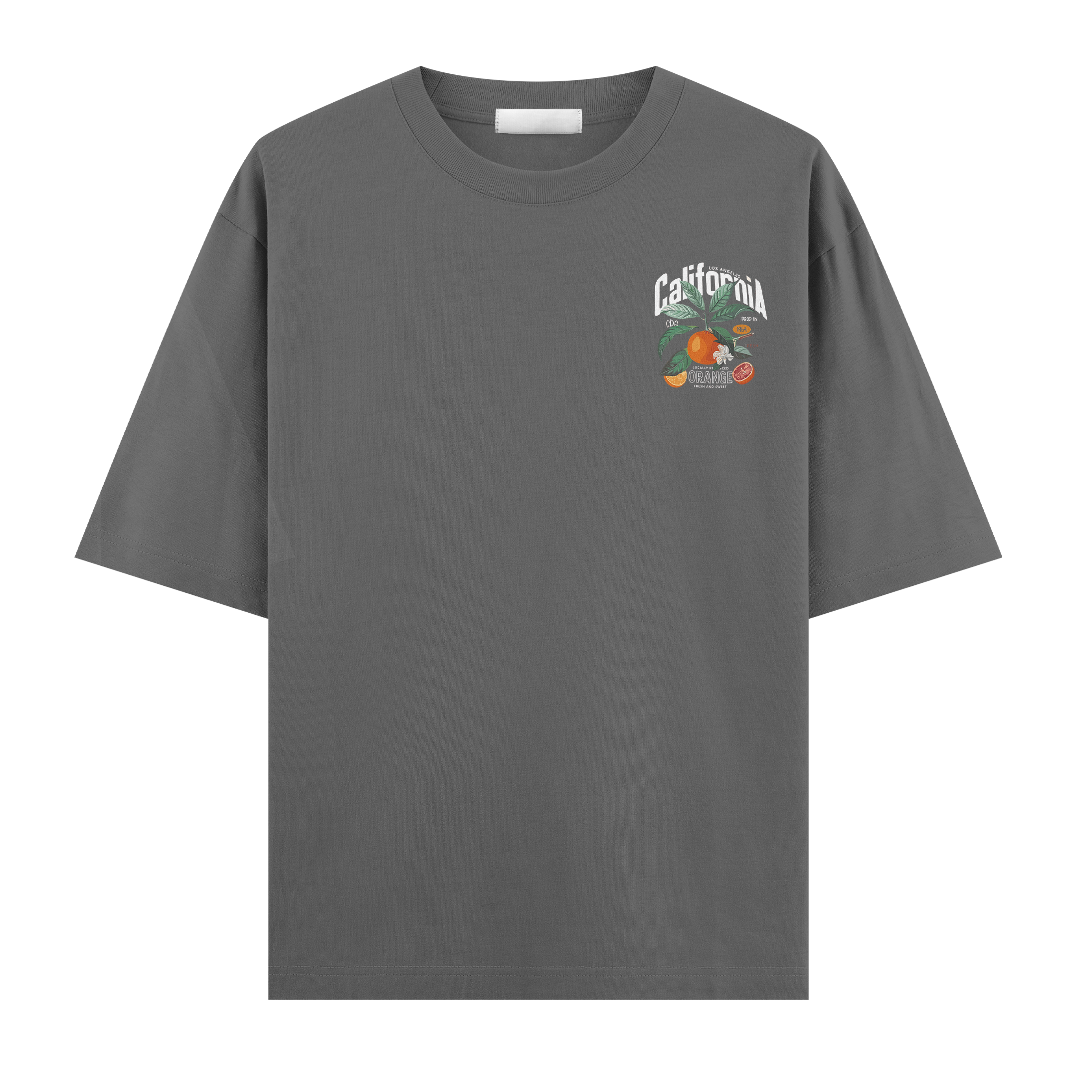 California Orange Oversize Tişört