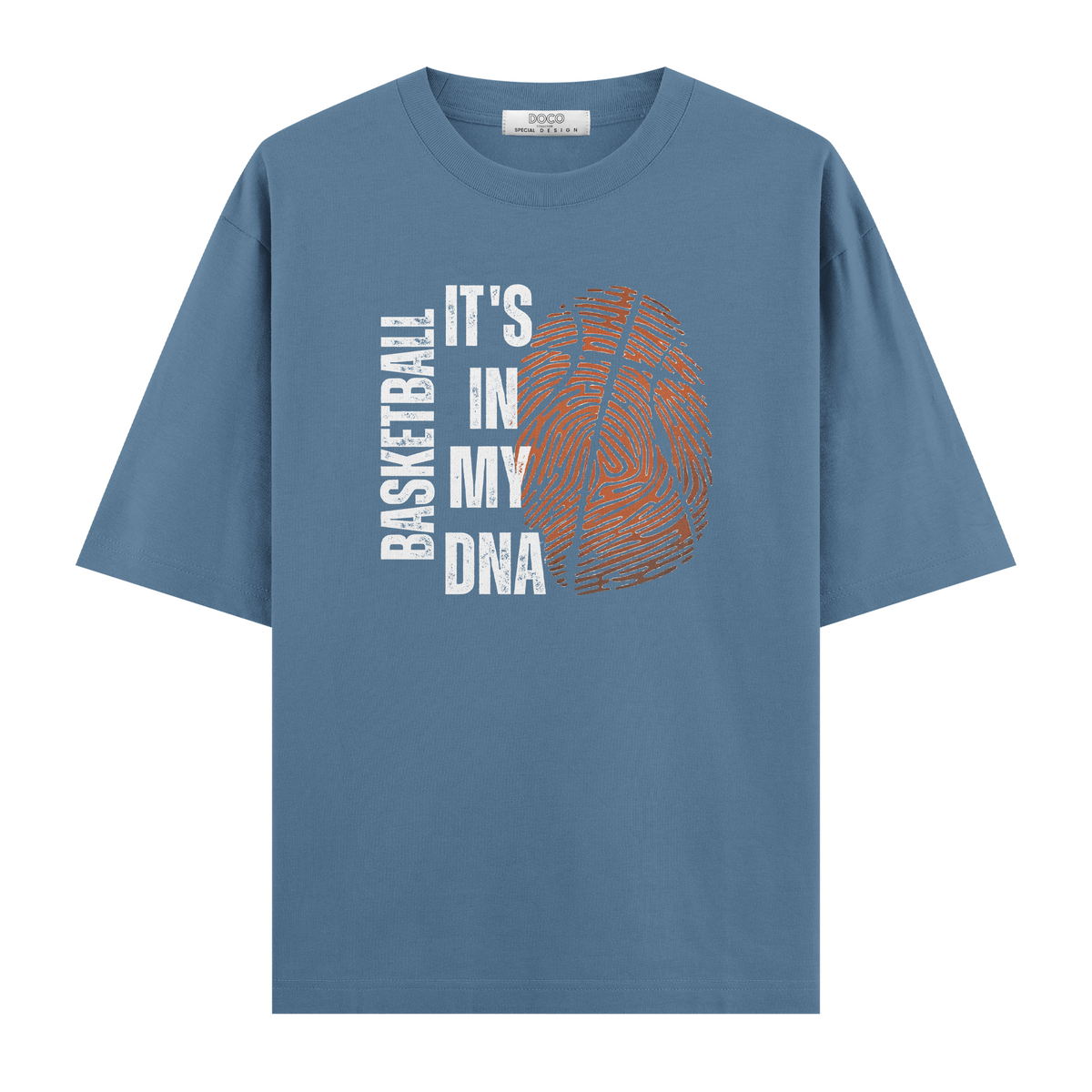 Basketball Fingerprint - Oversize Tişört