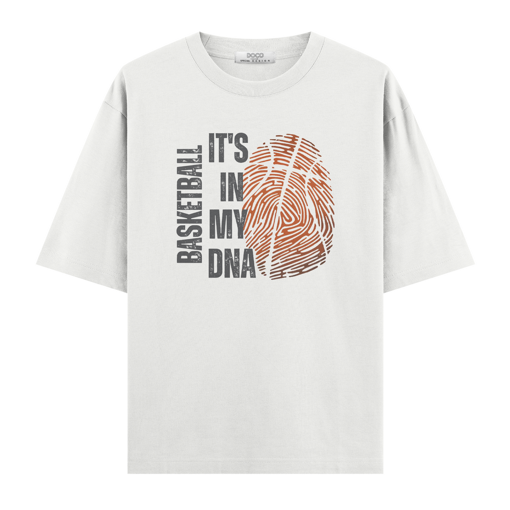 Basketball Fingerprint - Oversize Tişört