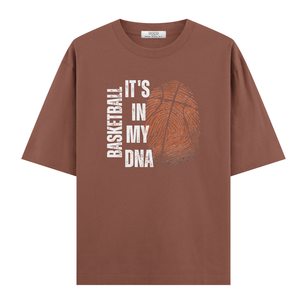 Basketball Fingerprint - Oversize Tişört
