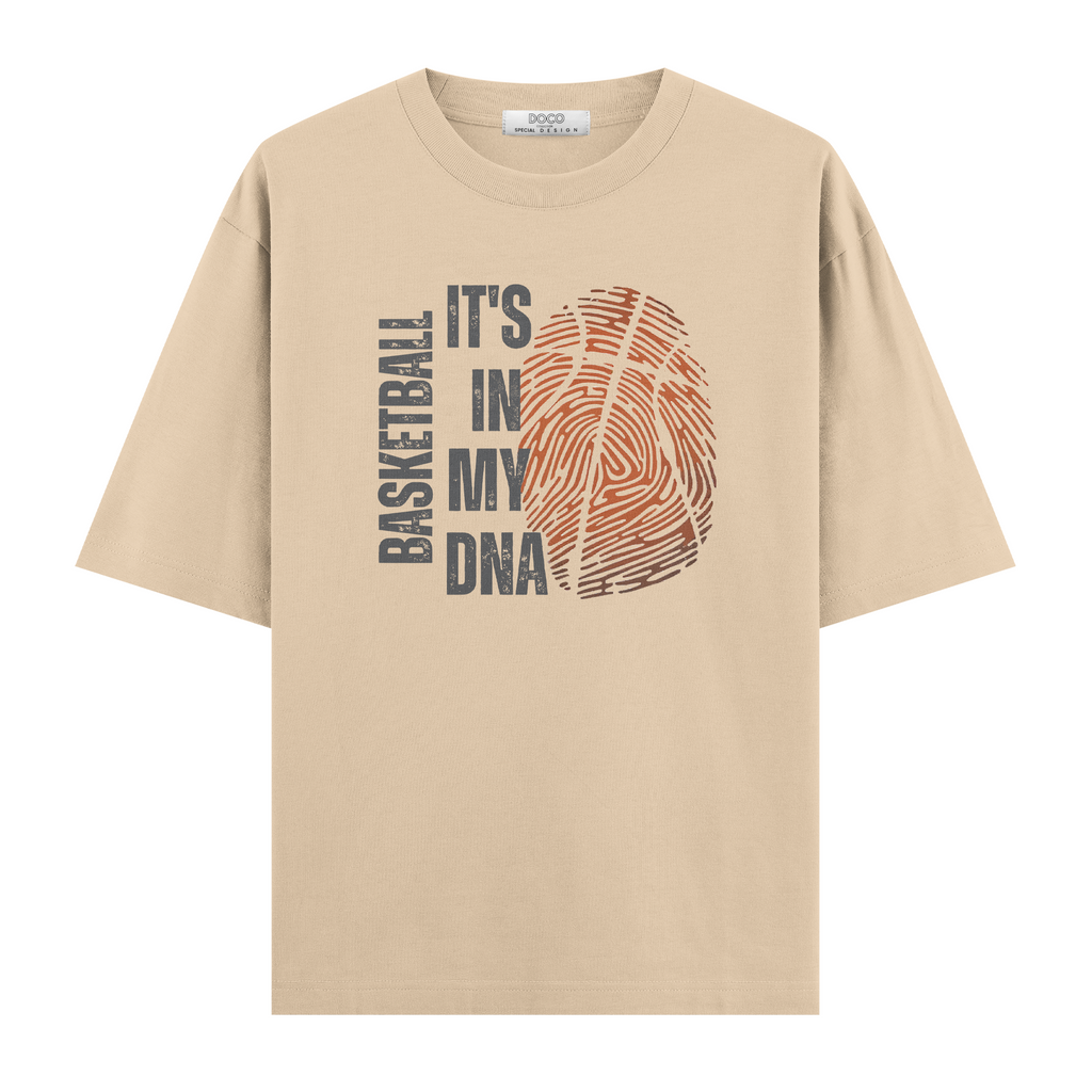 Basketball Fingerprint - Oversize Tişört