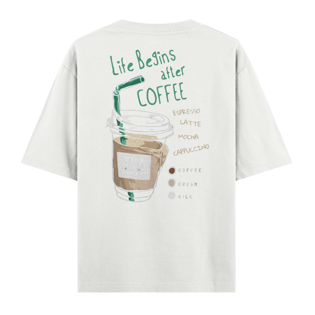Life Begins After Coffee Regular Tişört