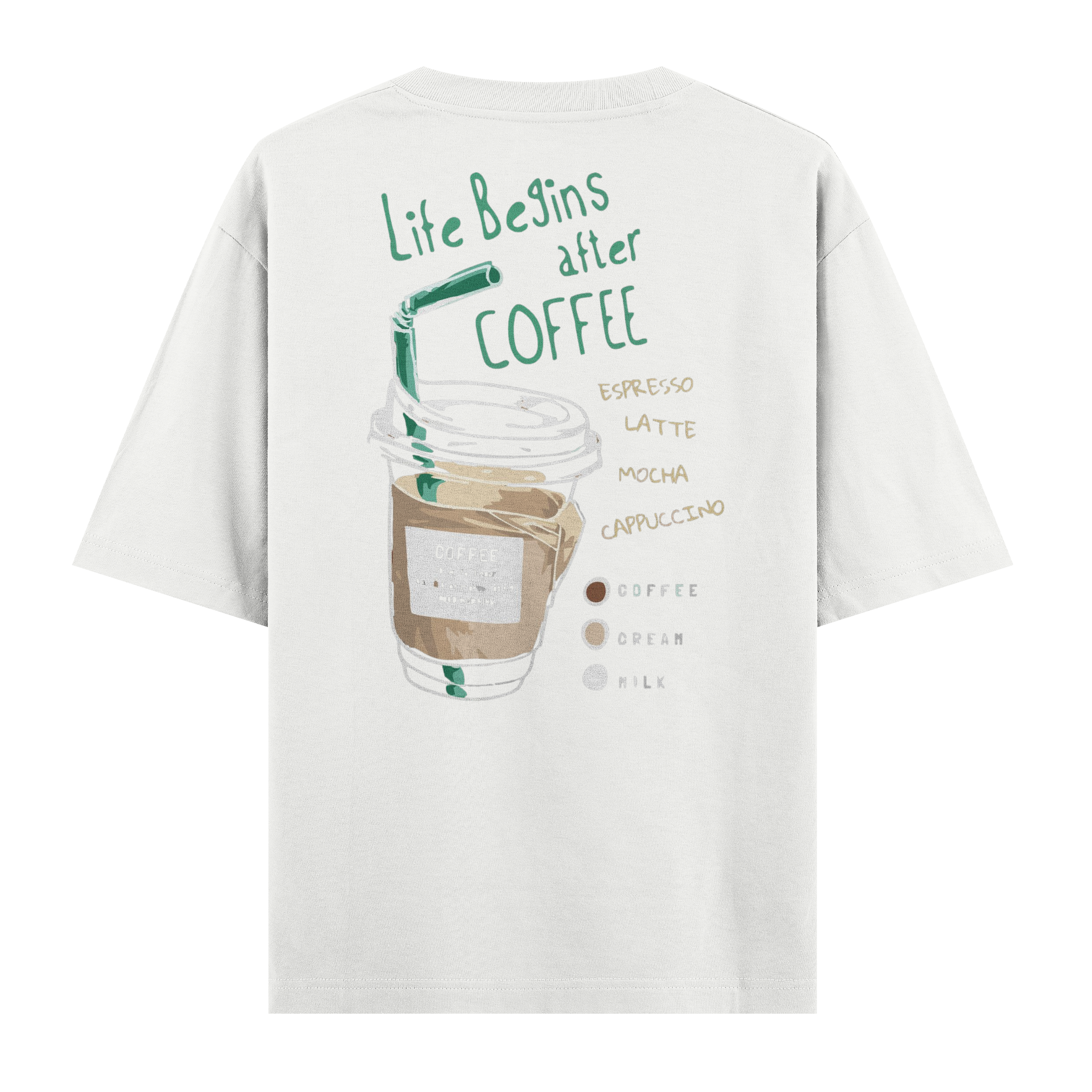 Life Begins After Coffee Regular Tişört