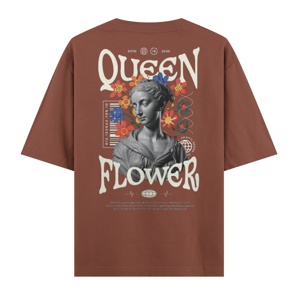Quenn Flower Regular Tişört