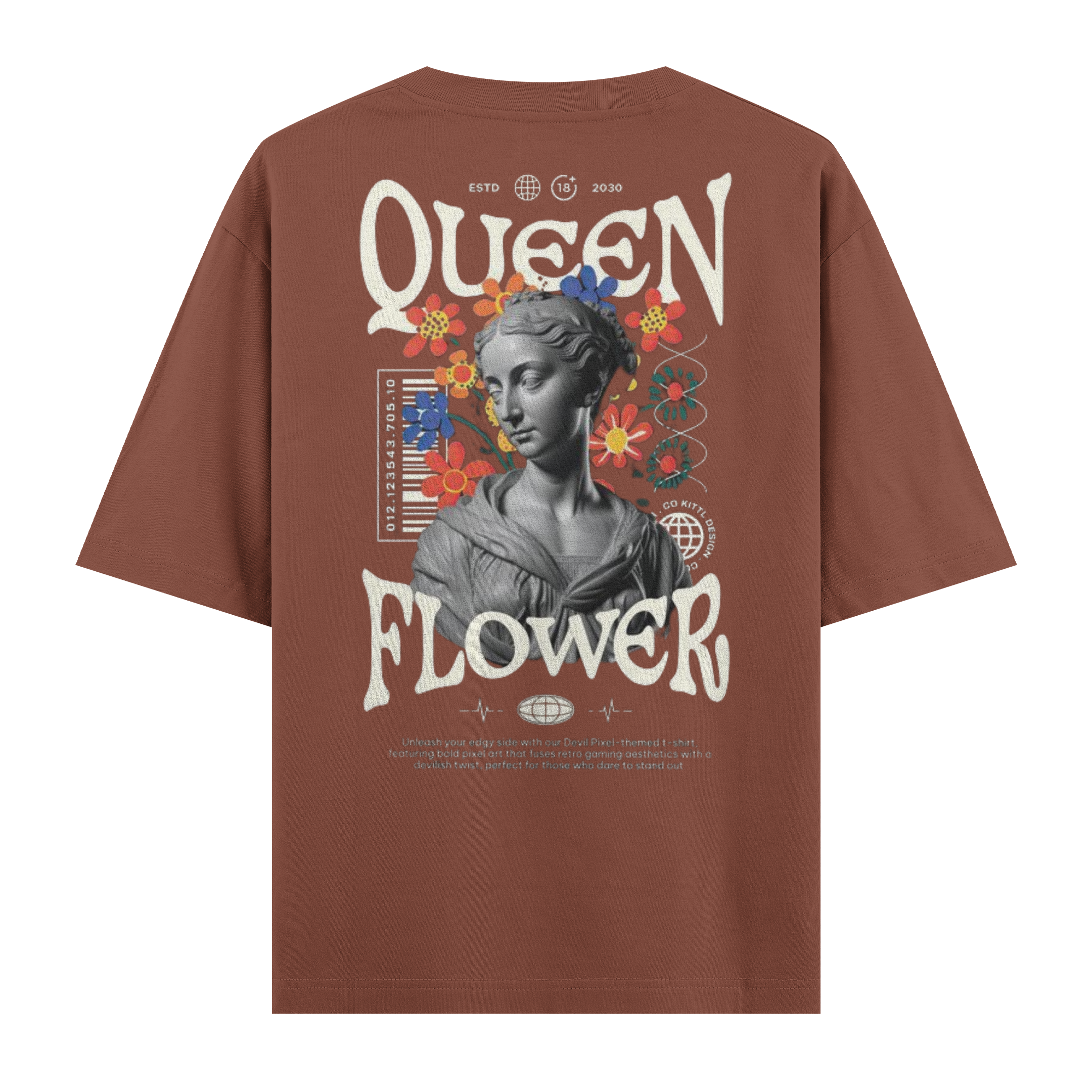 Quenn Flower Regular Tişört