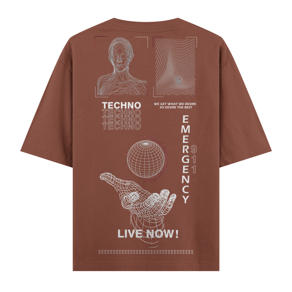 Live Now ! Oversize Tişört