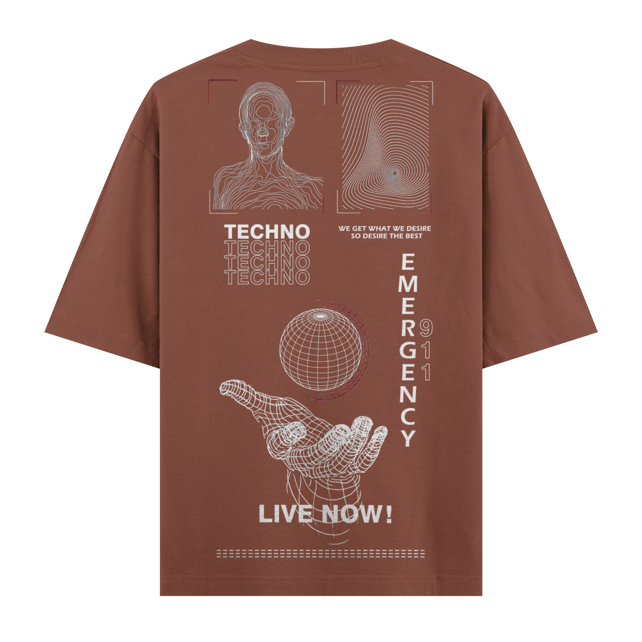 Live Now ! Oversize Tişört