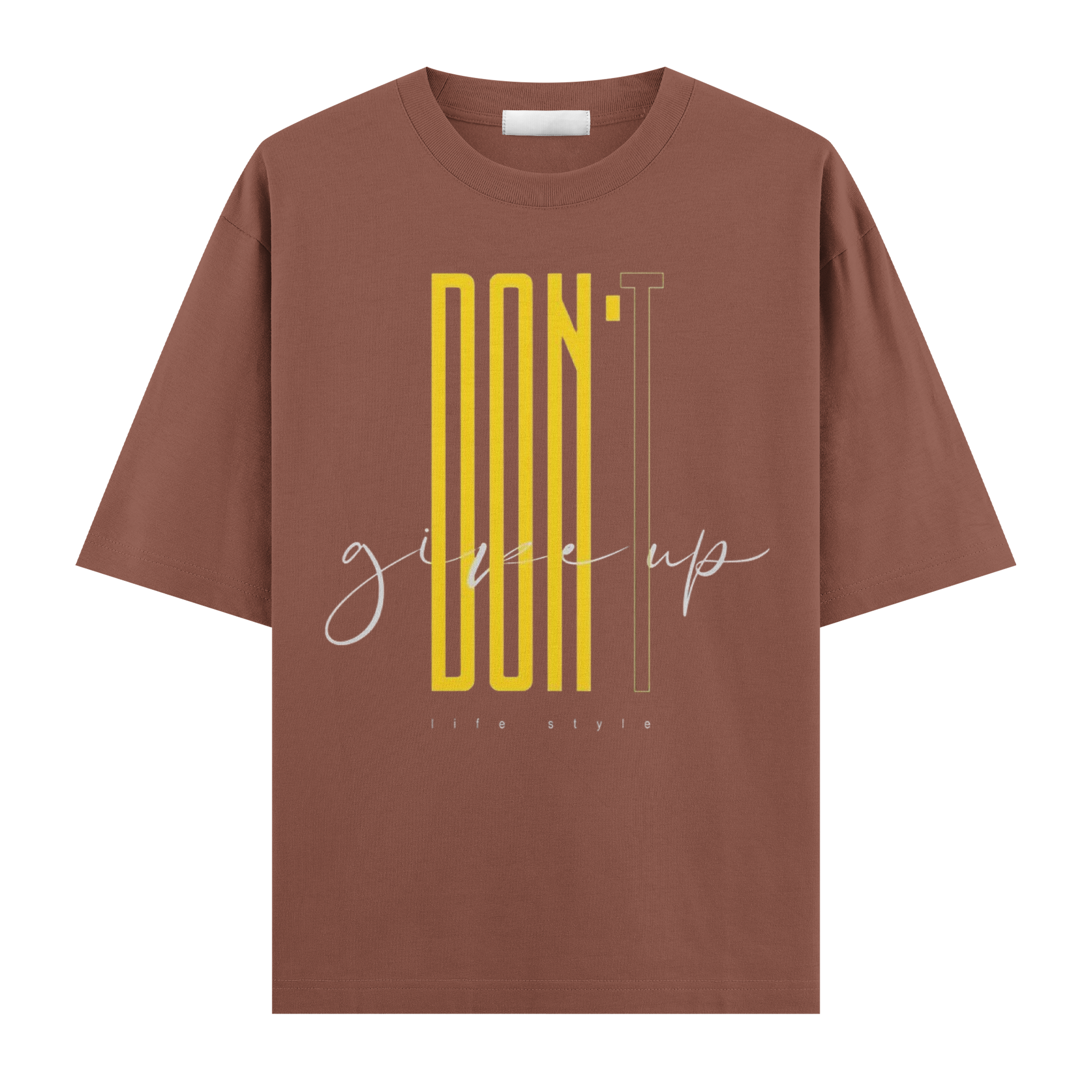 Dont Give Up Oversize Tişört