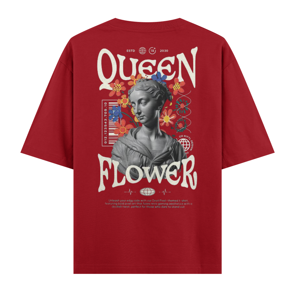 Quenn Flower Regular Tişört