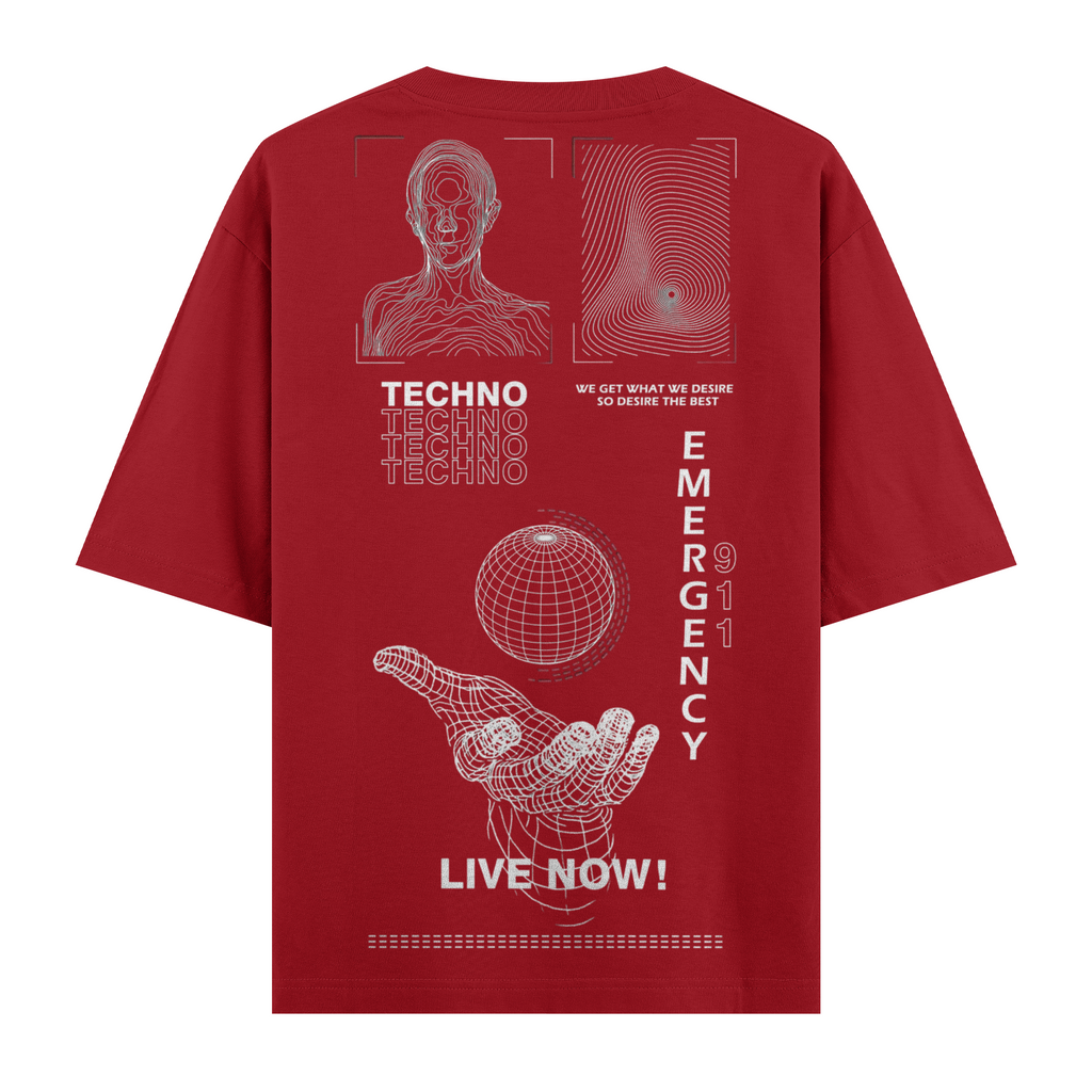 Live Now ! Oversize Tişört