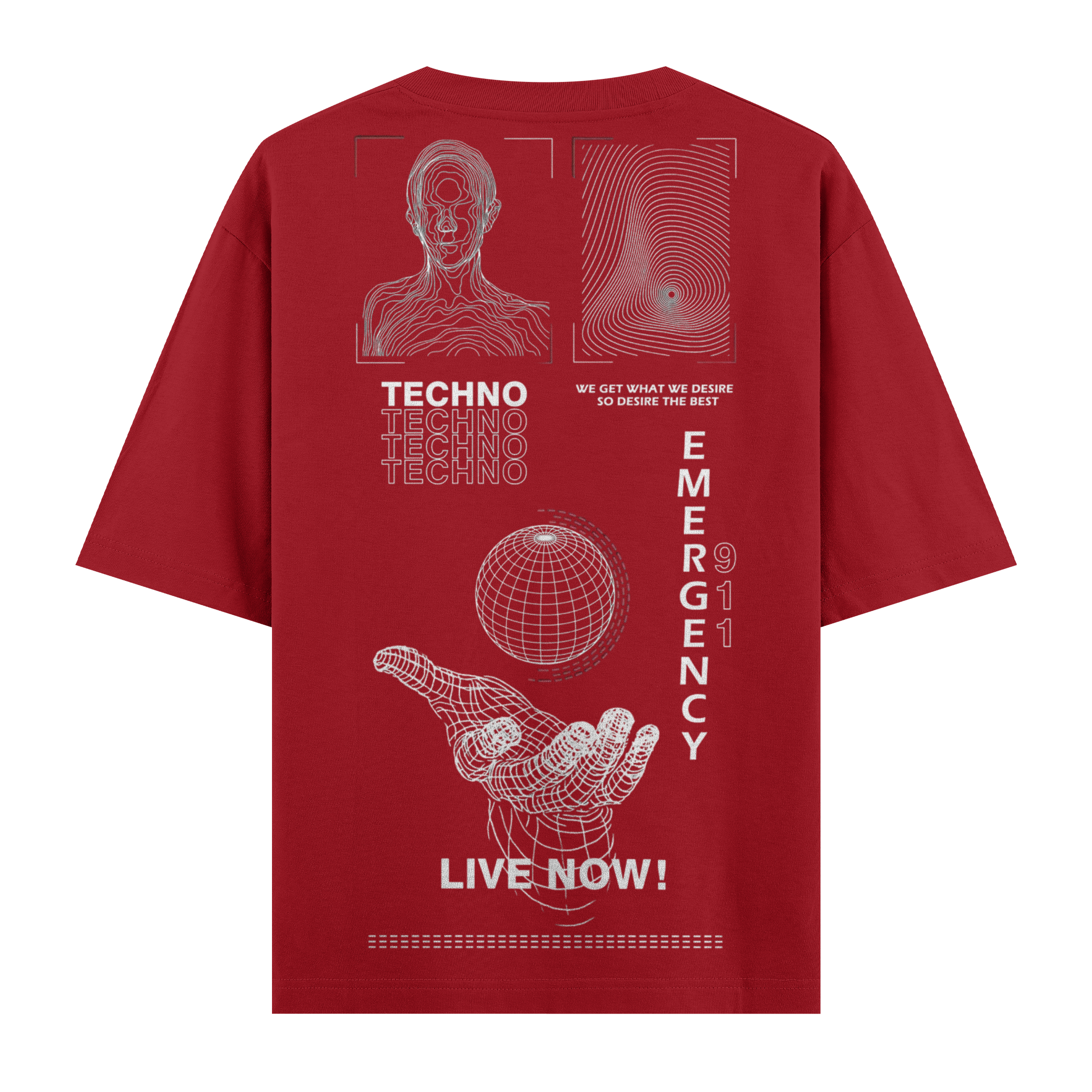 Live Now ! Oversize Tişört