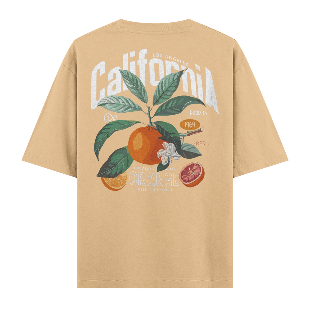 California Orange Oversize Tişört