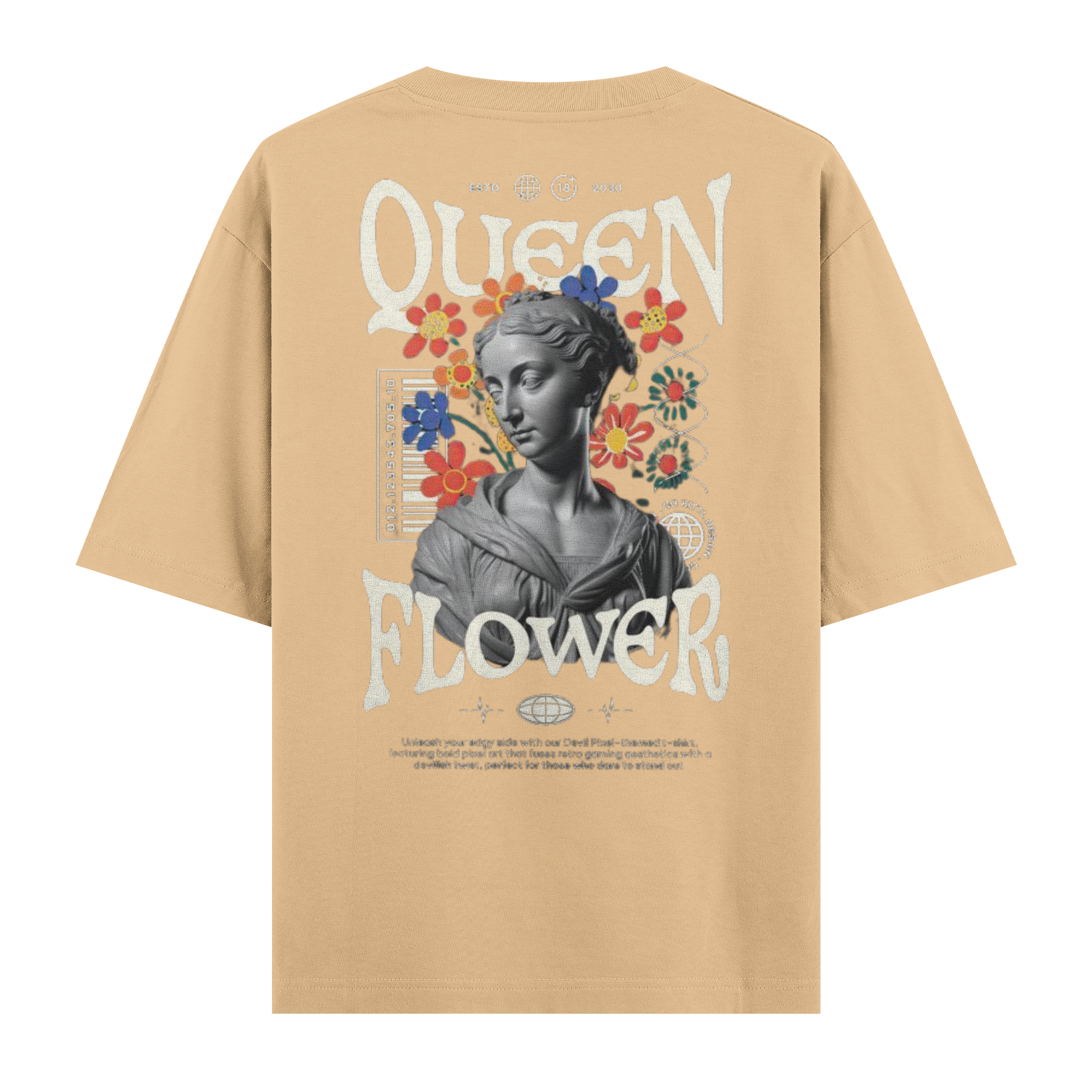 Quenn Flower Regular Tişört