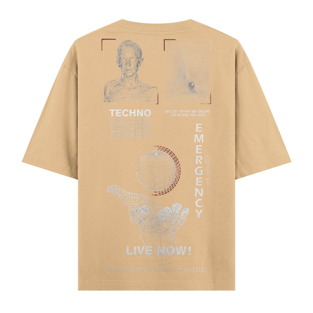 Live Now ! Oversize Tişört