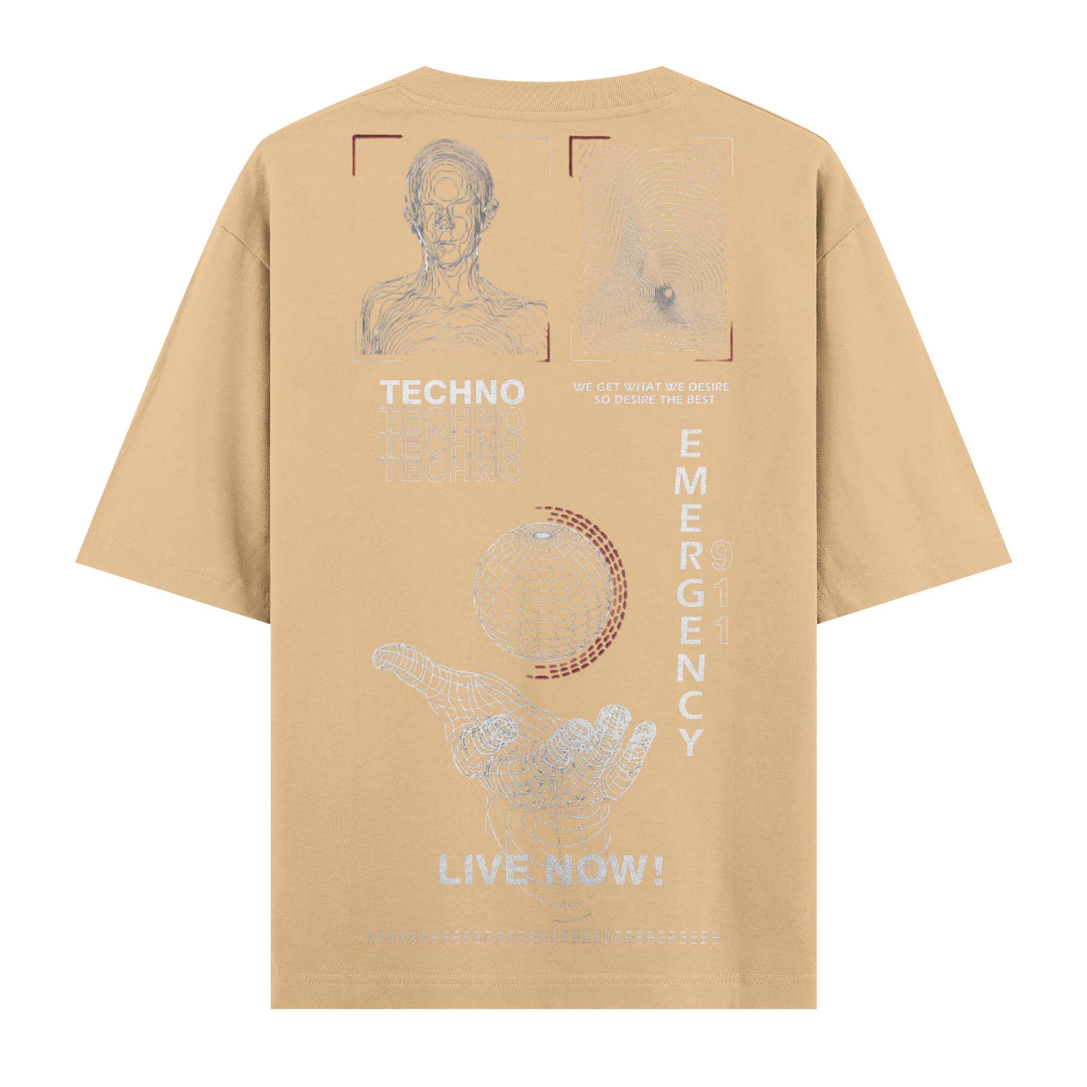 Live Now ! Oversize Tişört