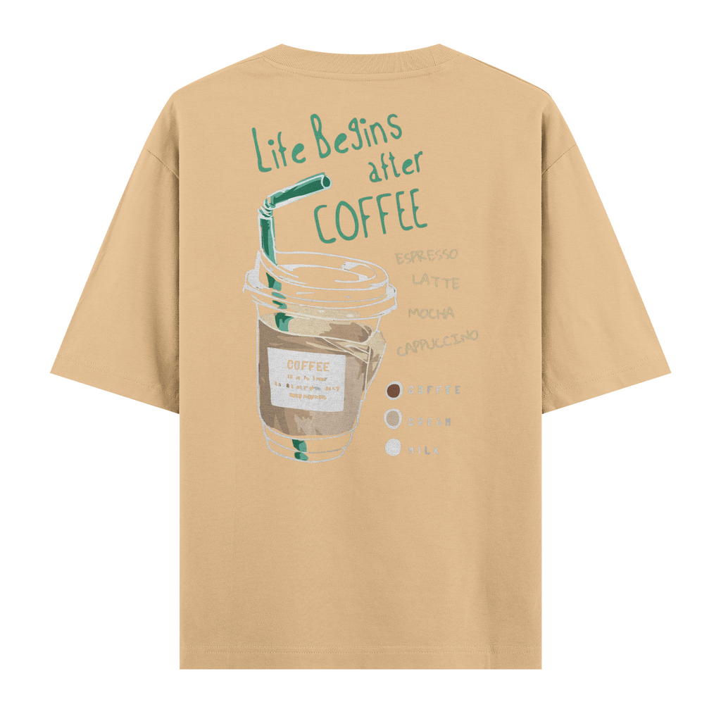 Life Begins After Coffee Regular Tişört