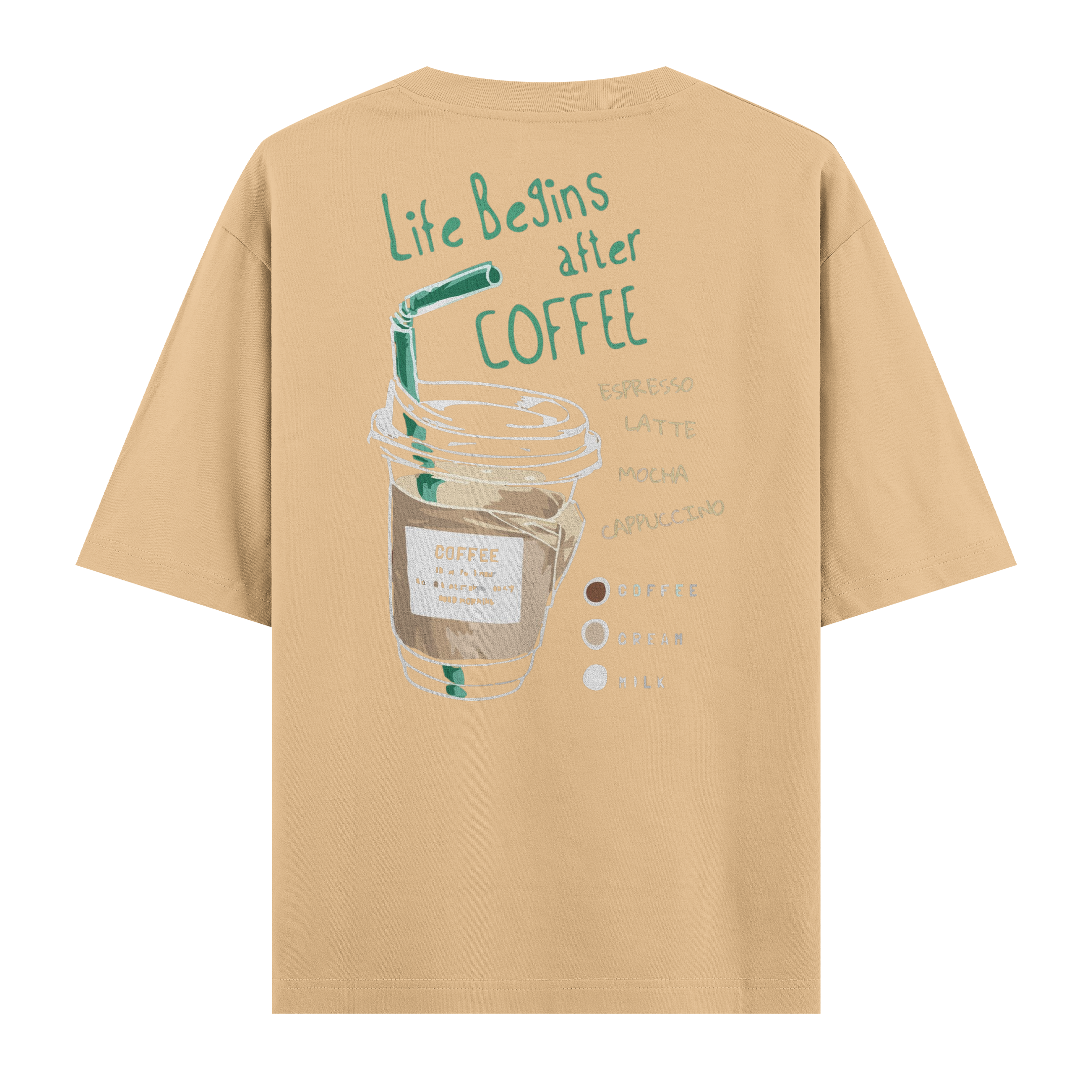 Life Begins After Coffee Regular Tişört