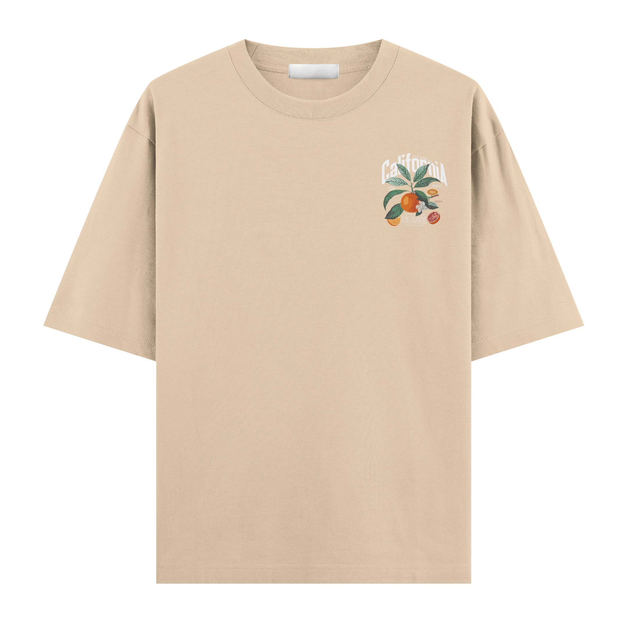 California Orange Oversize Tişört