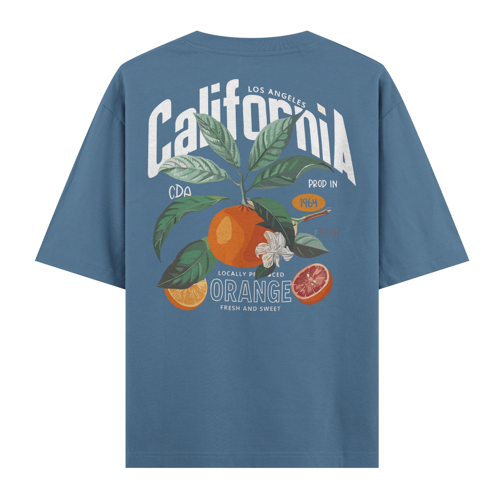 California Orange Oversize Tişört