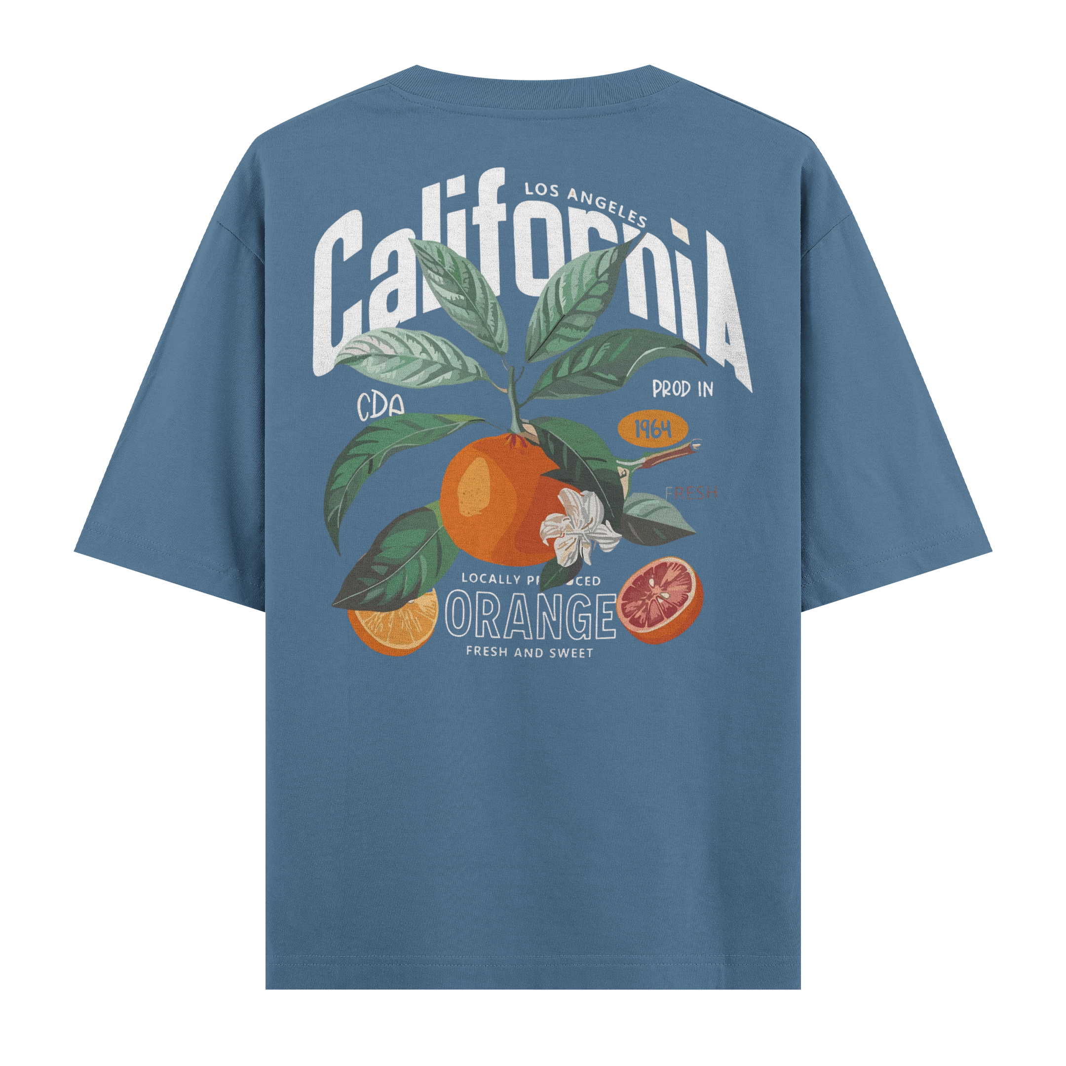 California Orange Oversize Tişört