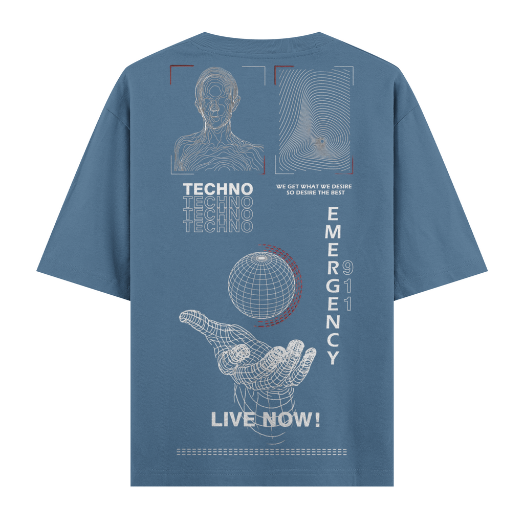 Live Now ! Oversize Tişört
