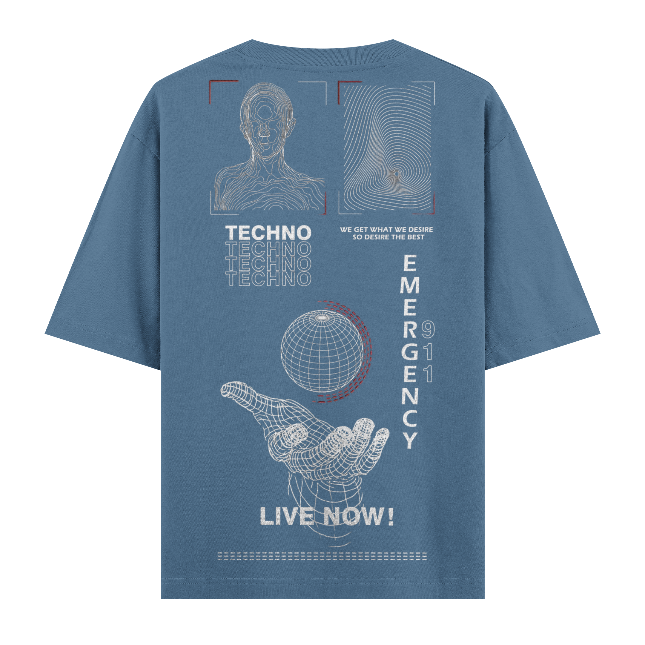 Live Now ! Oversize Tişört