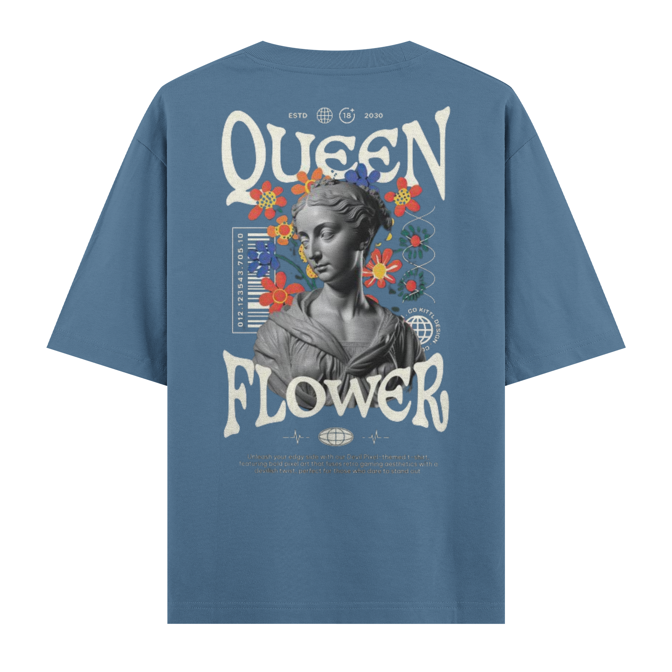 Quenn Flower Regular Tişört