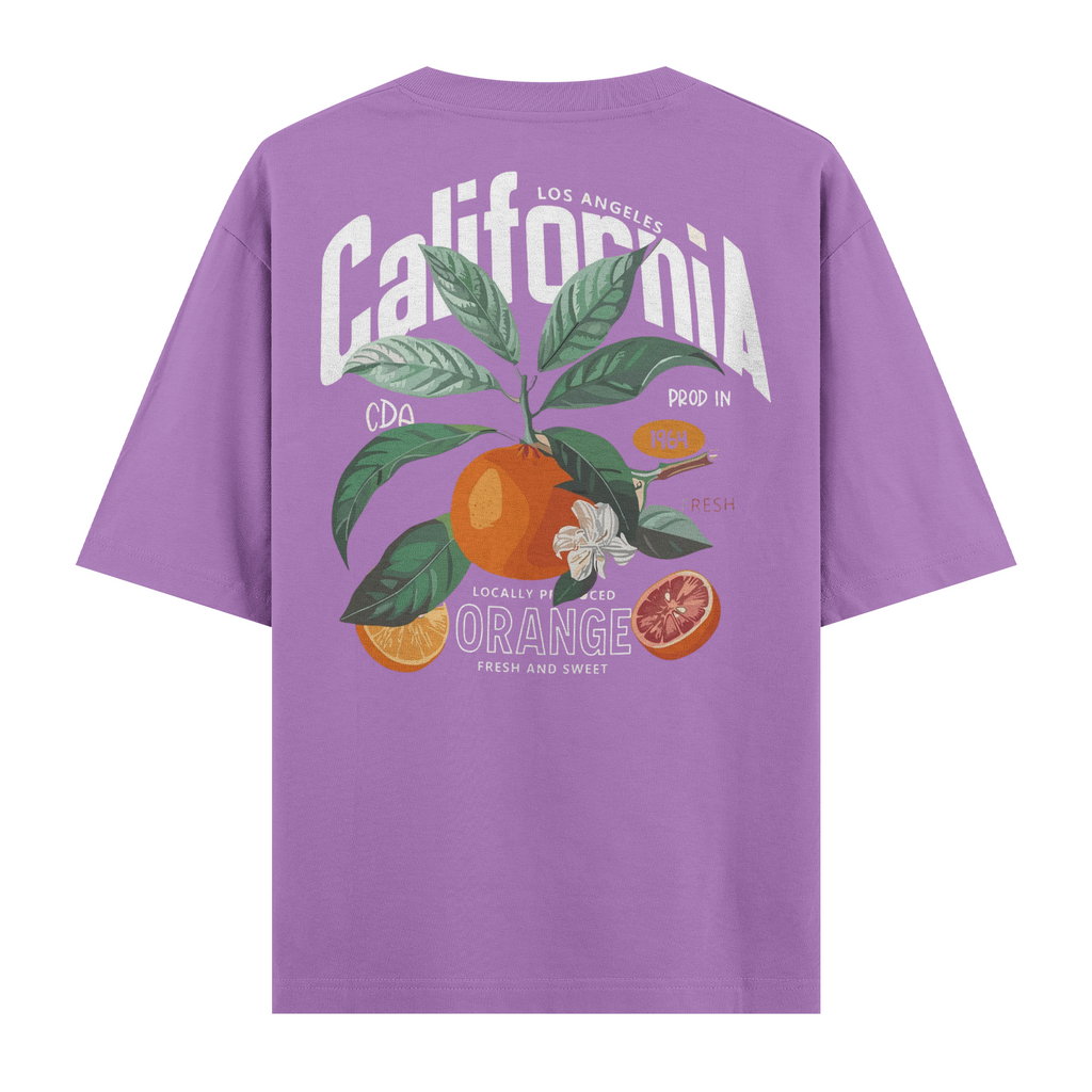 California Orange Oversize Tişört