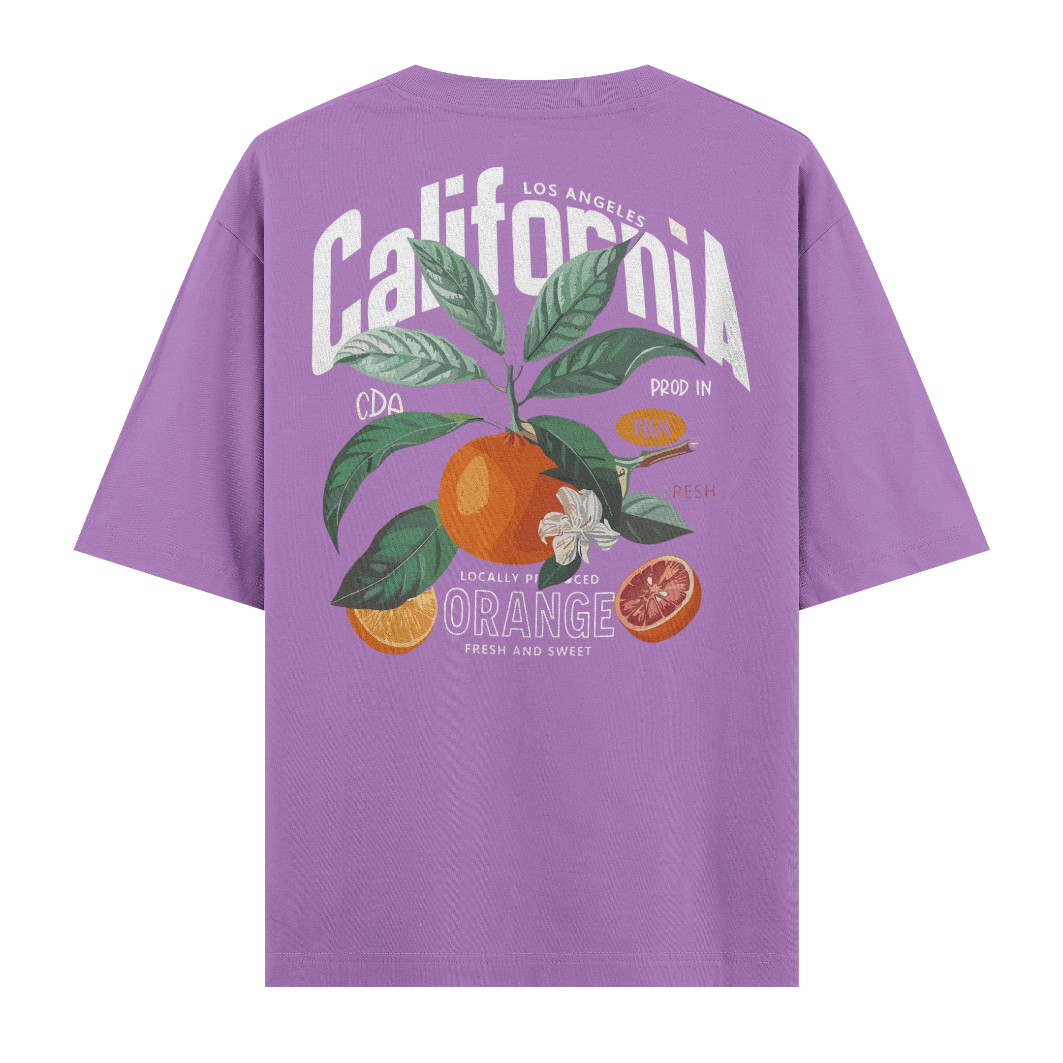 California Orange Oversize Tişört