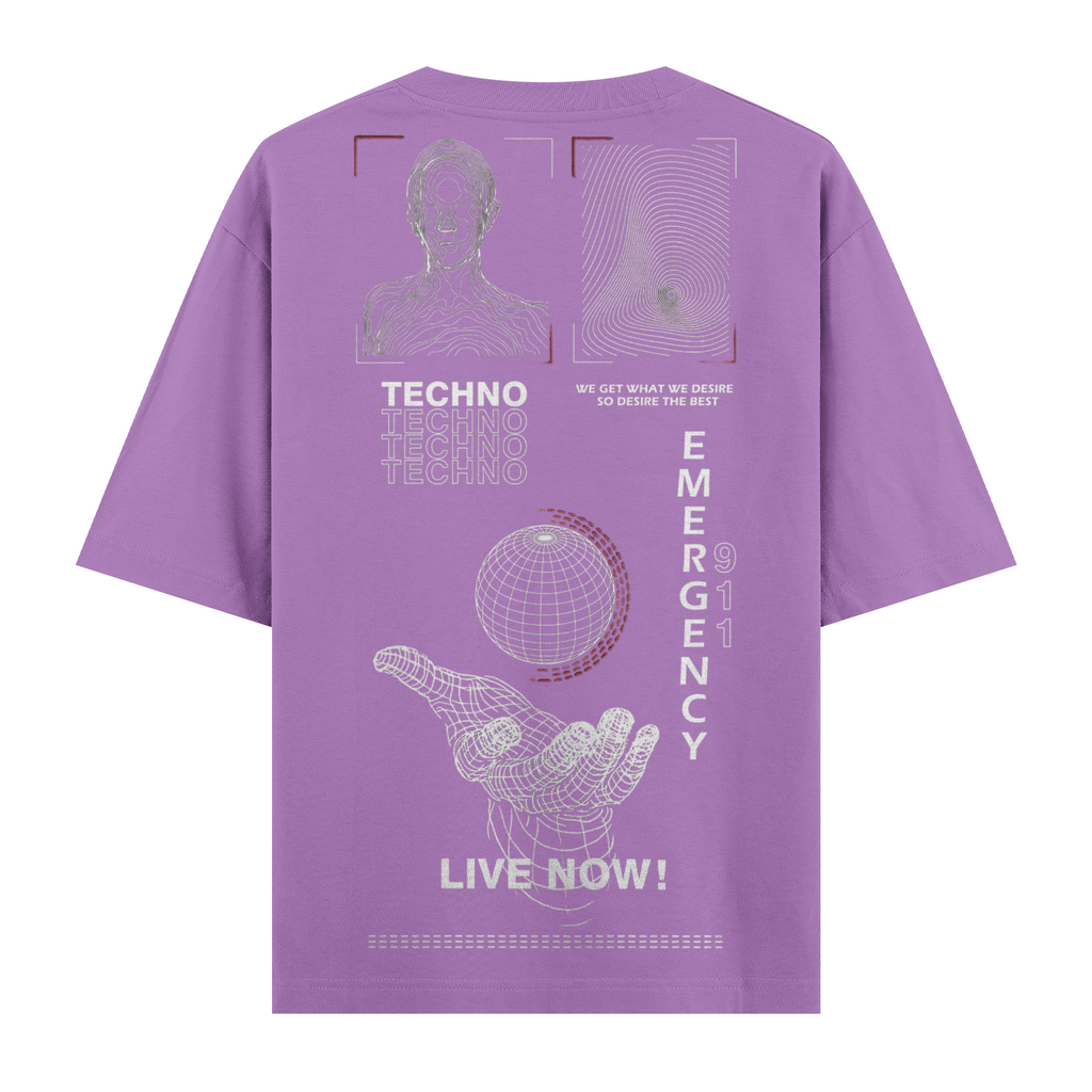 Live Now ! Oversize Tişört