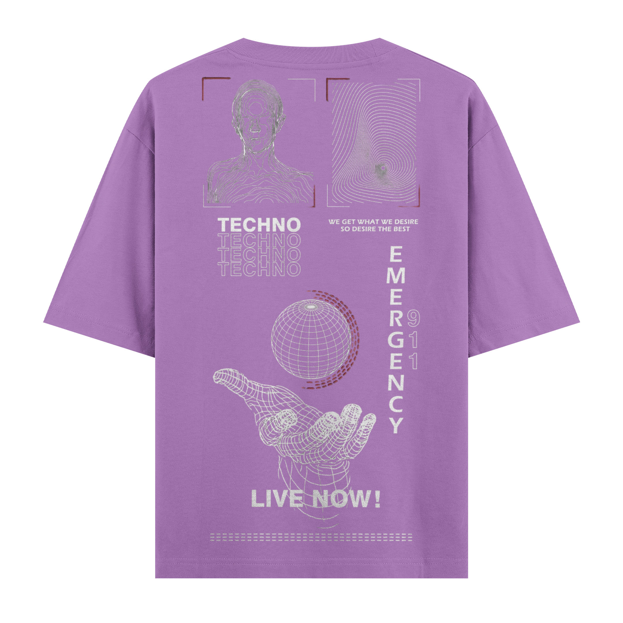 Live Now ! Oversize Tişört