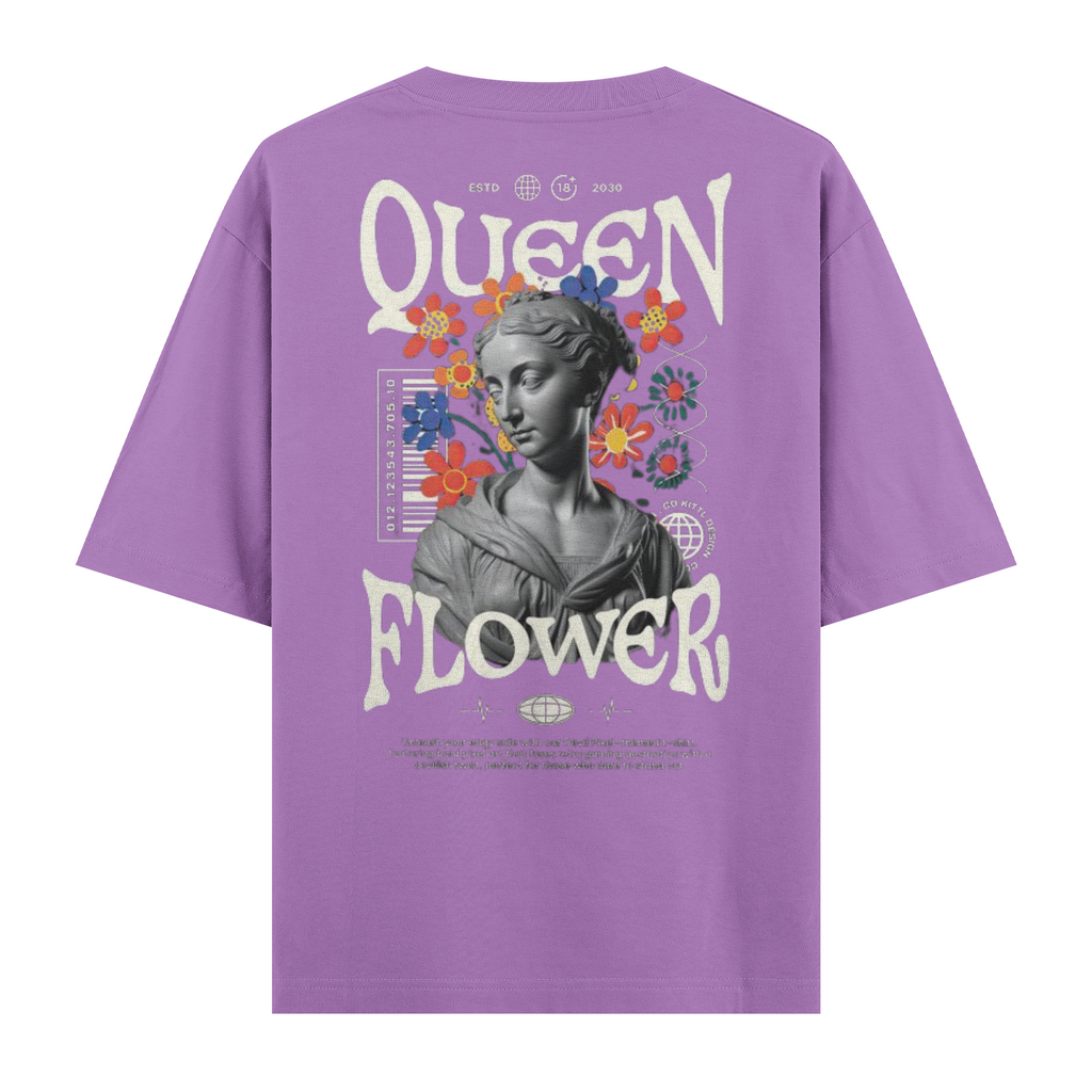 Quenn Flower Regular Tişört
