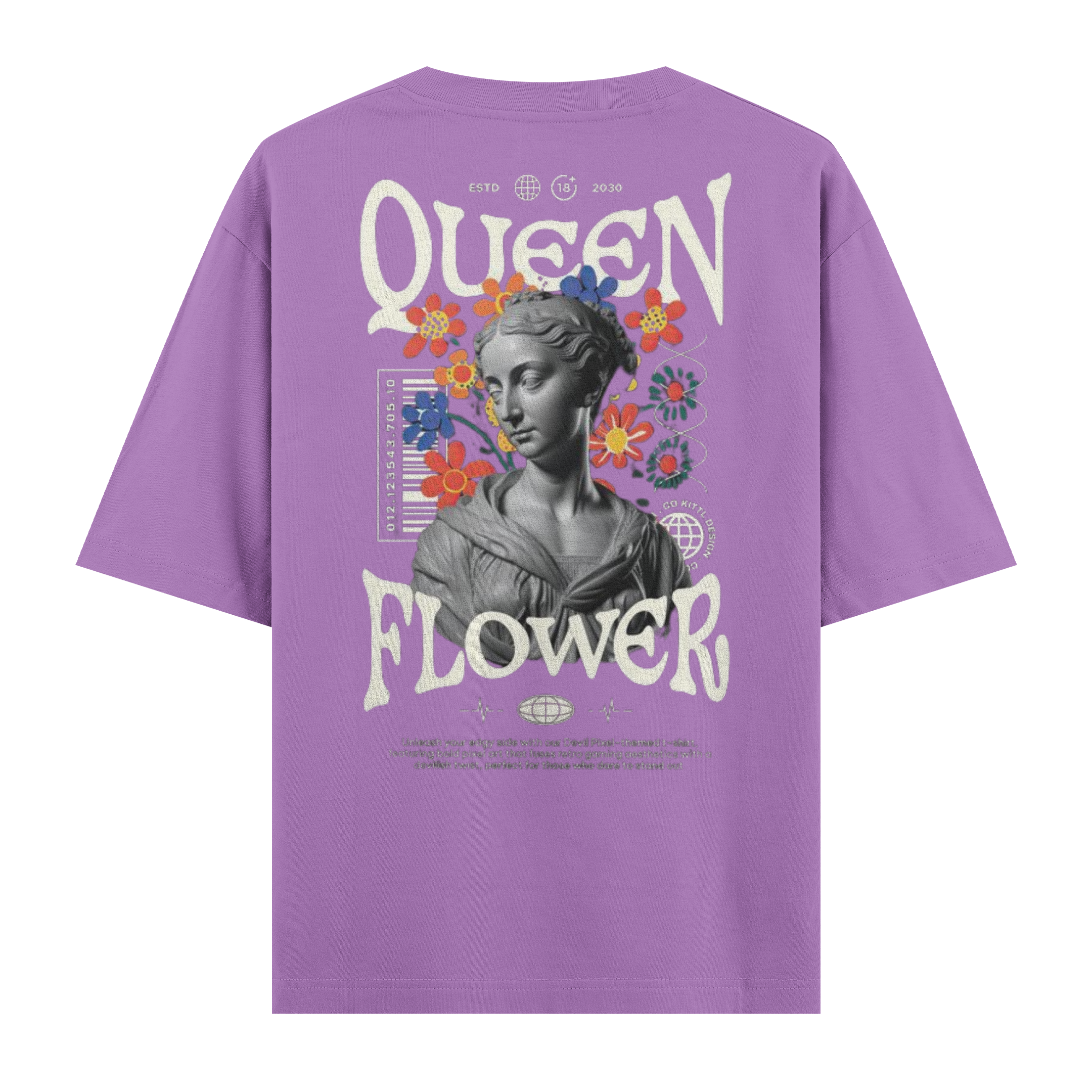 Quenn Flower Regular Tişört