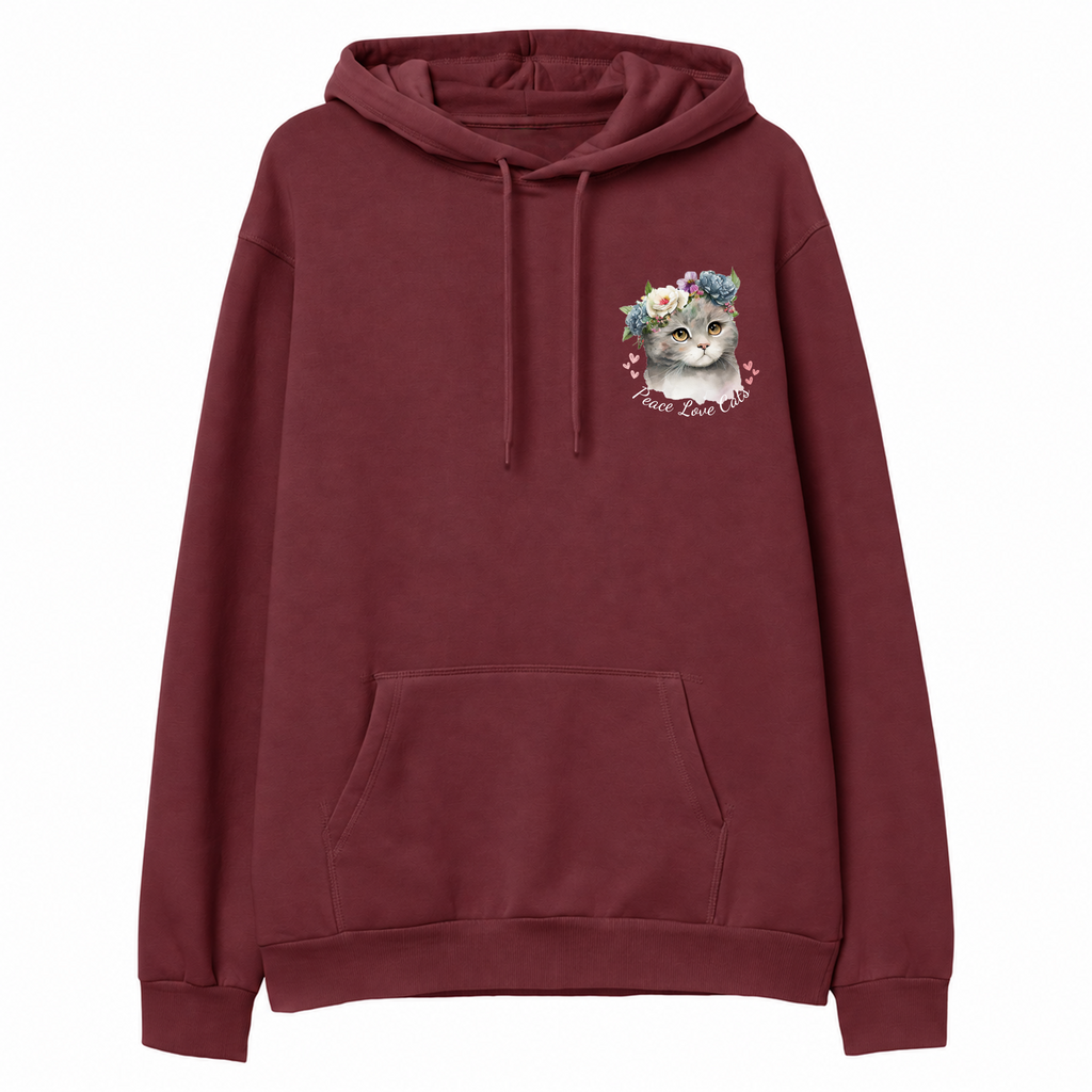 Peace Love Cats Bordo