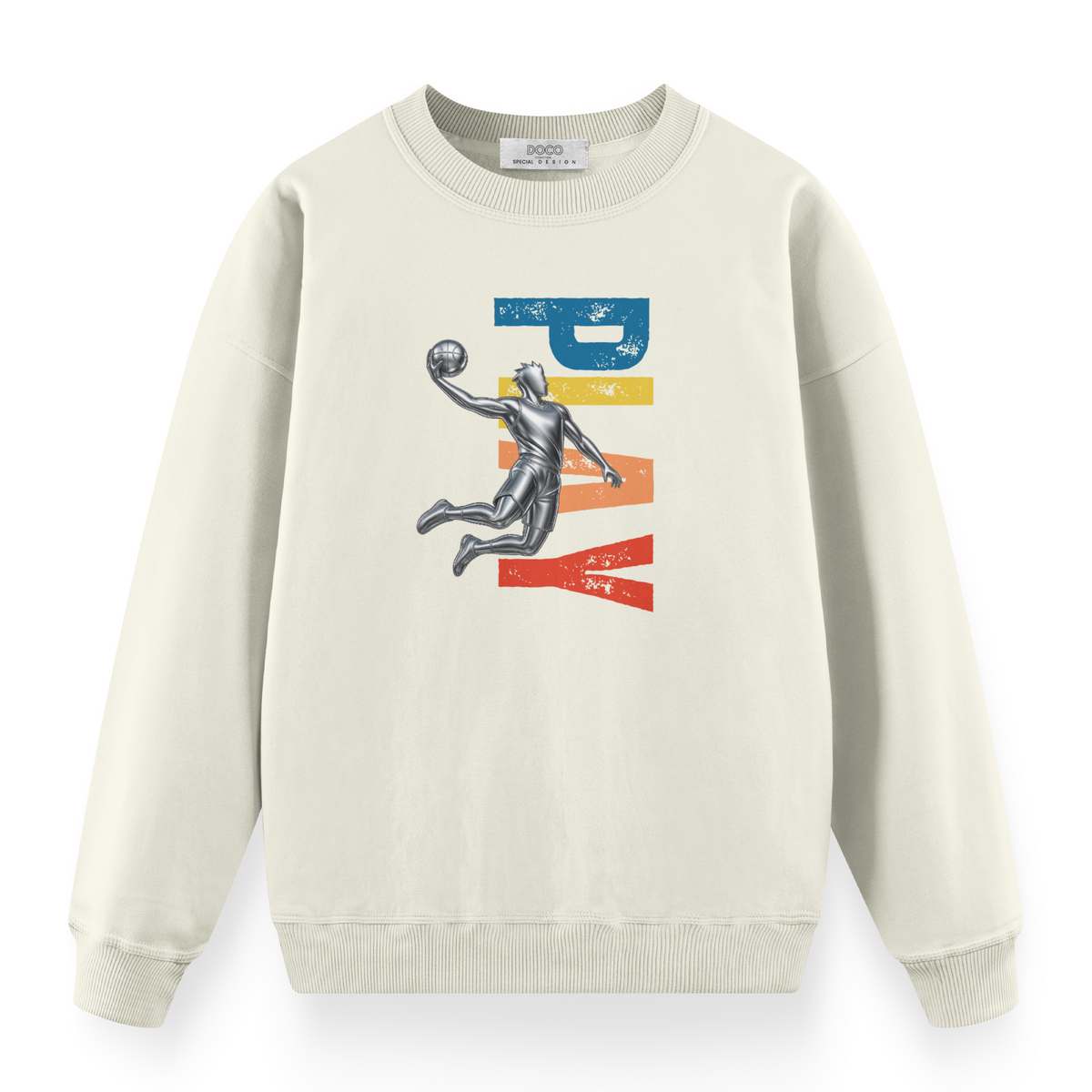 Play Basketball Man Ekru