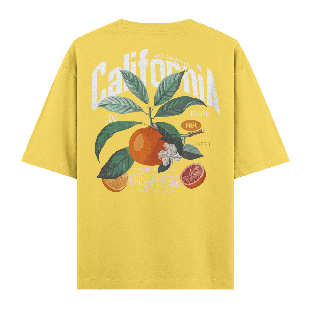 California Orange Oversize Tişört