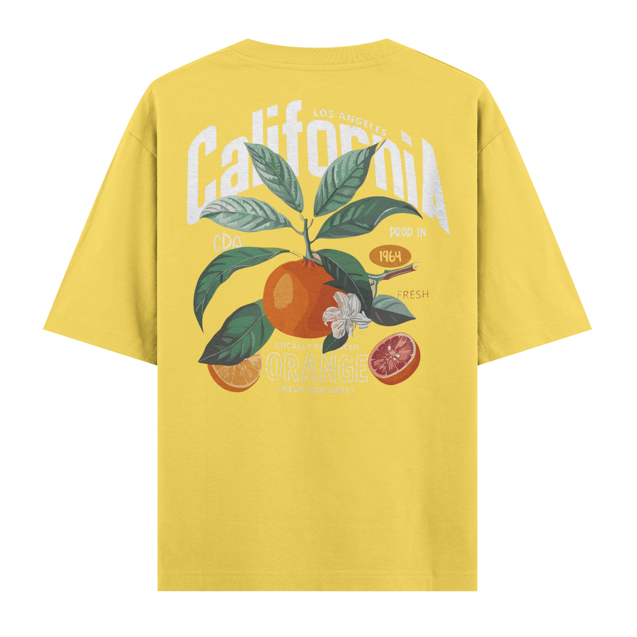 California Orange Oversize Tişört