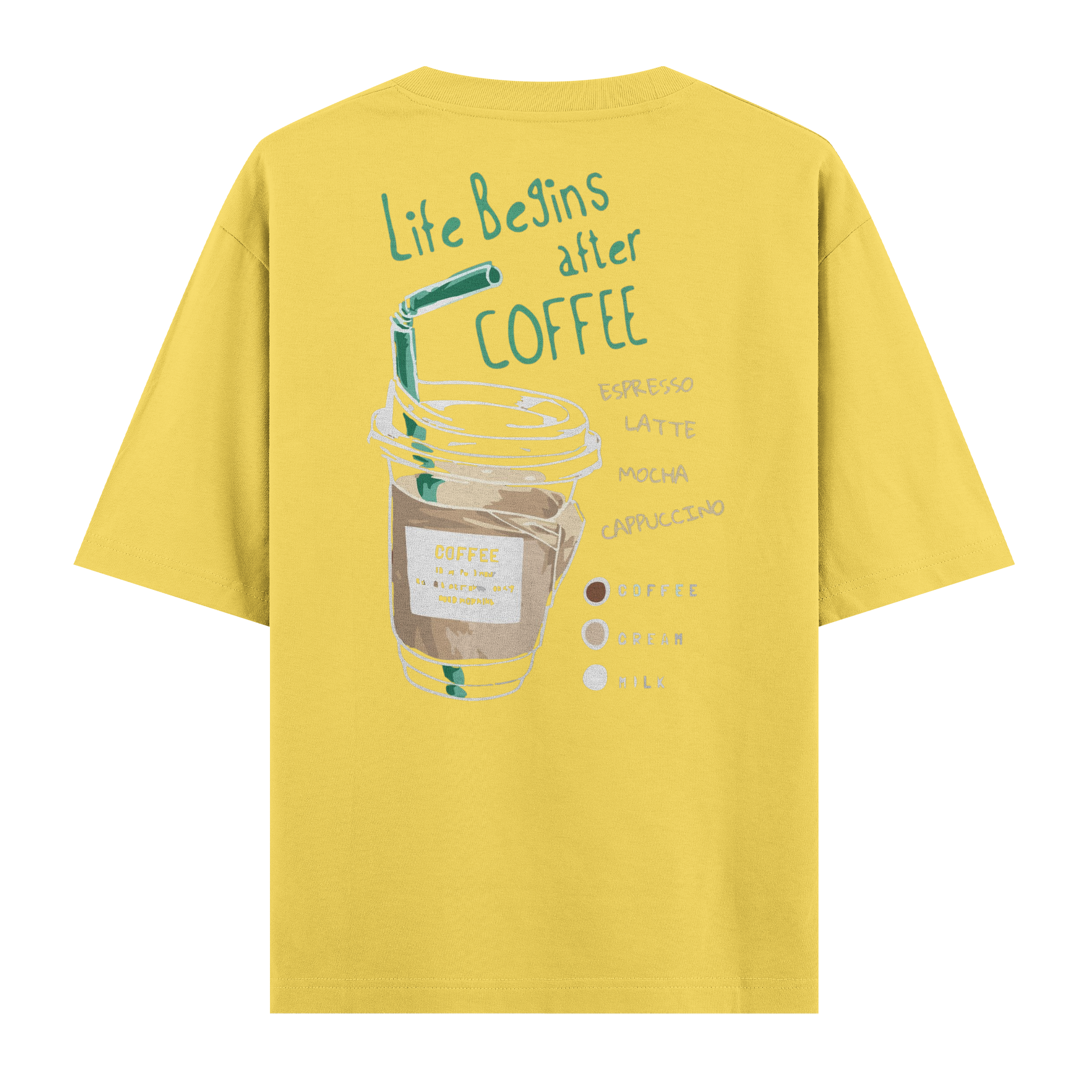 Life Begins After Coffee Regular Tişört