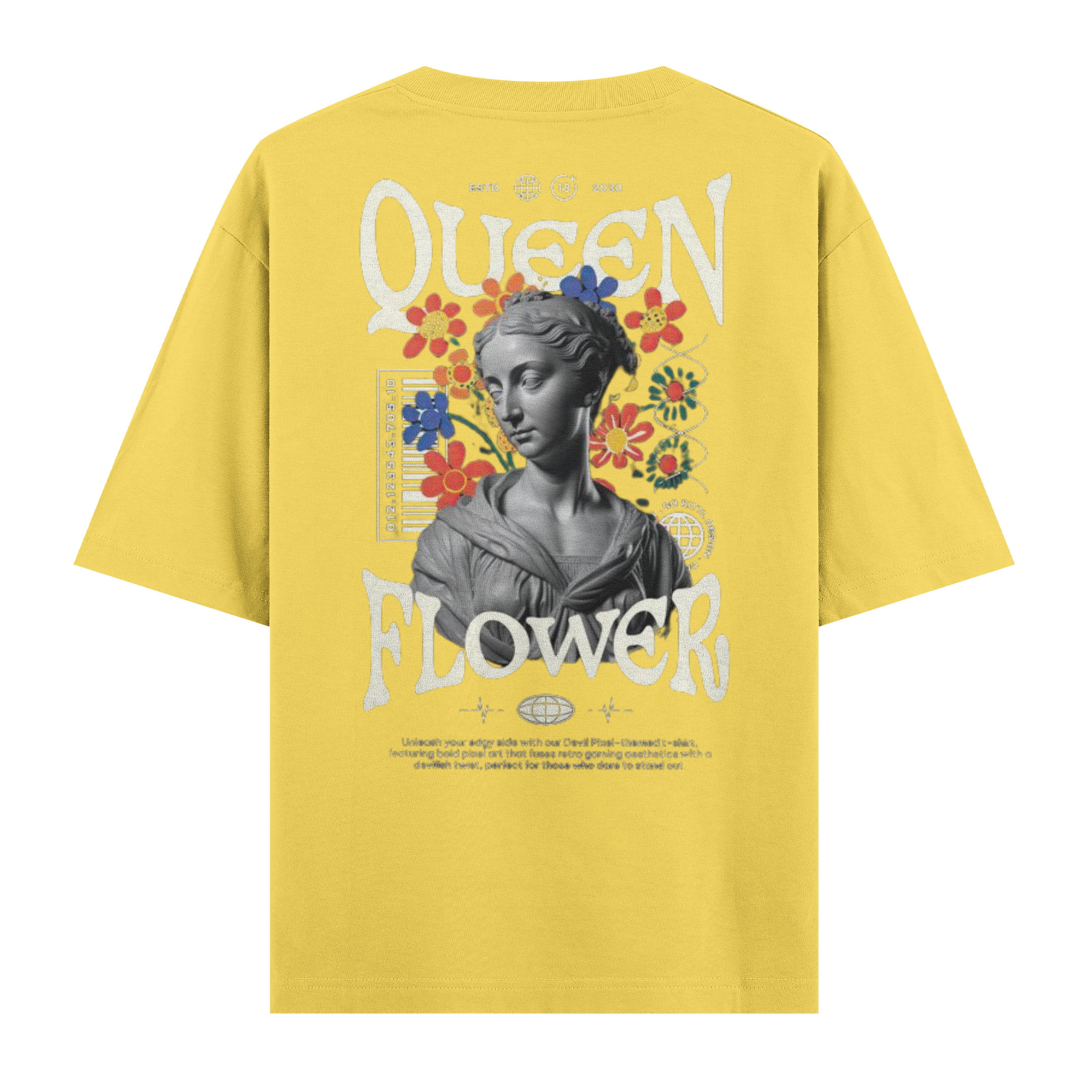 Quenn Flower Regular Tişört