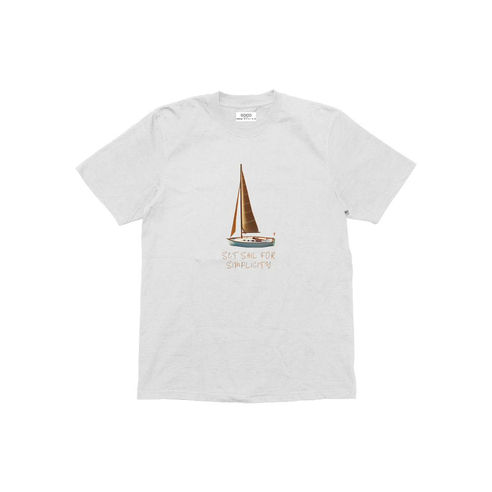 Set Sail For Simplicity Beyaz