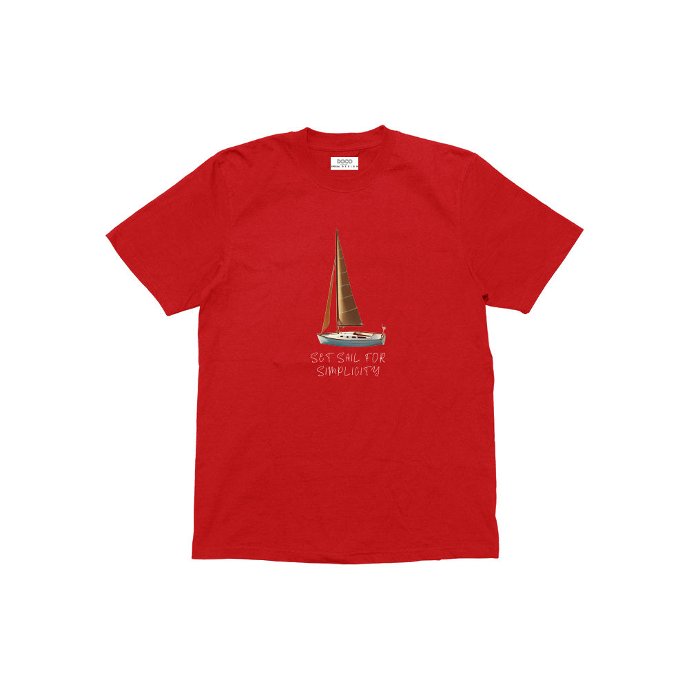 Set Sail For Simplicity Kırmızı