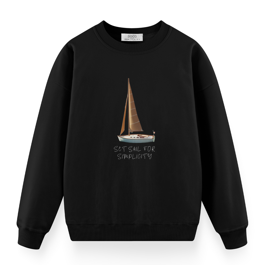 Set Sail For Simplicity Siyah