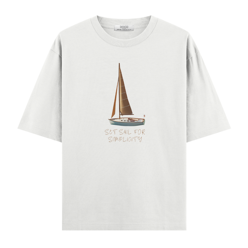 Set Sail For Simplicity Beyaz