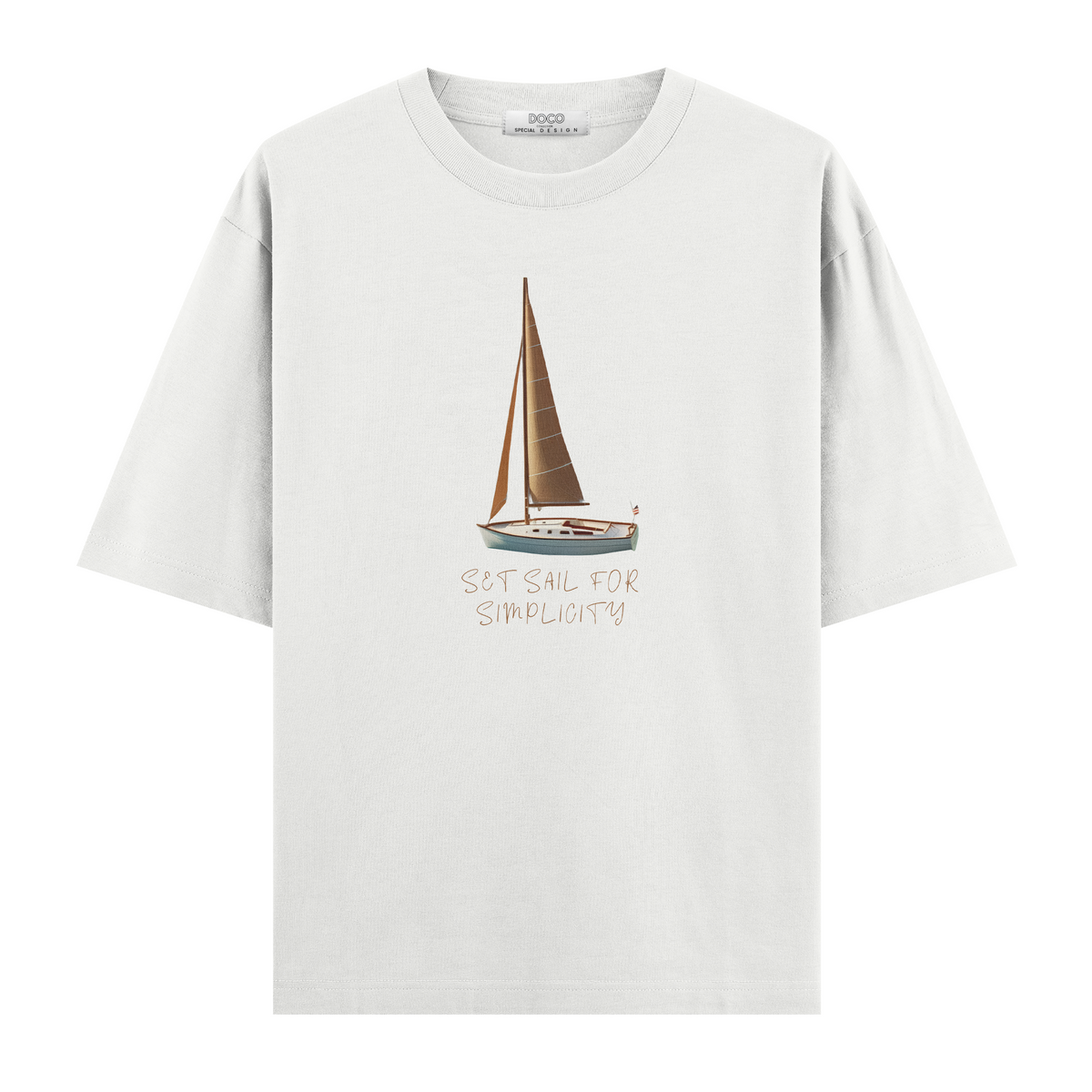 Set Sail For Simplicity Beyaz