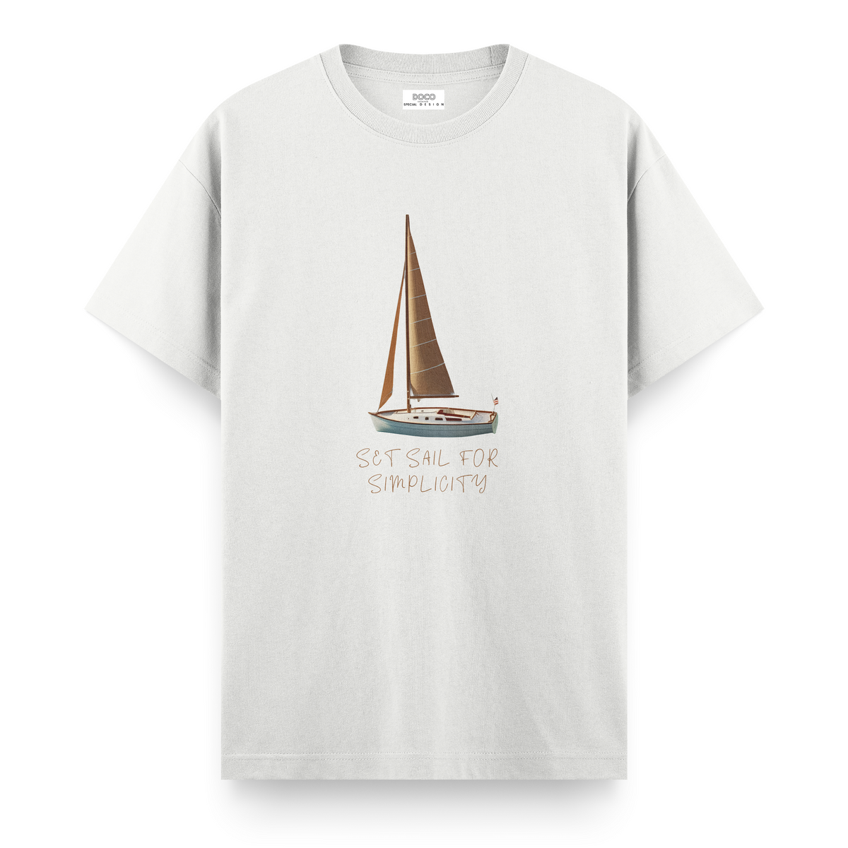 Set Sail For Simplicity Beyaz