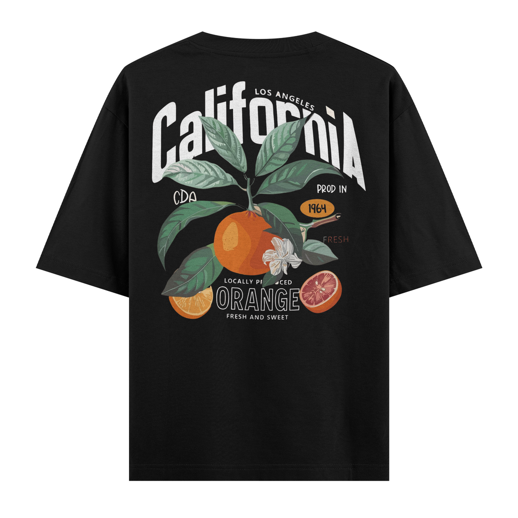 California Orange Oversize Tişört