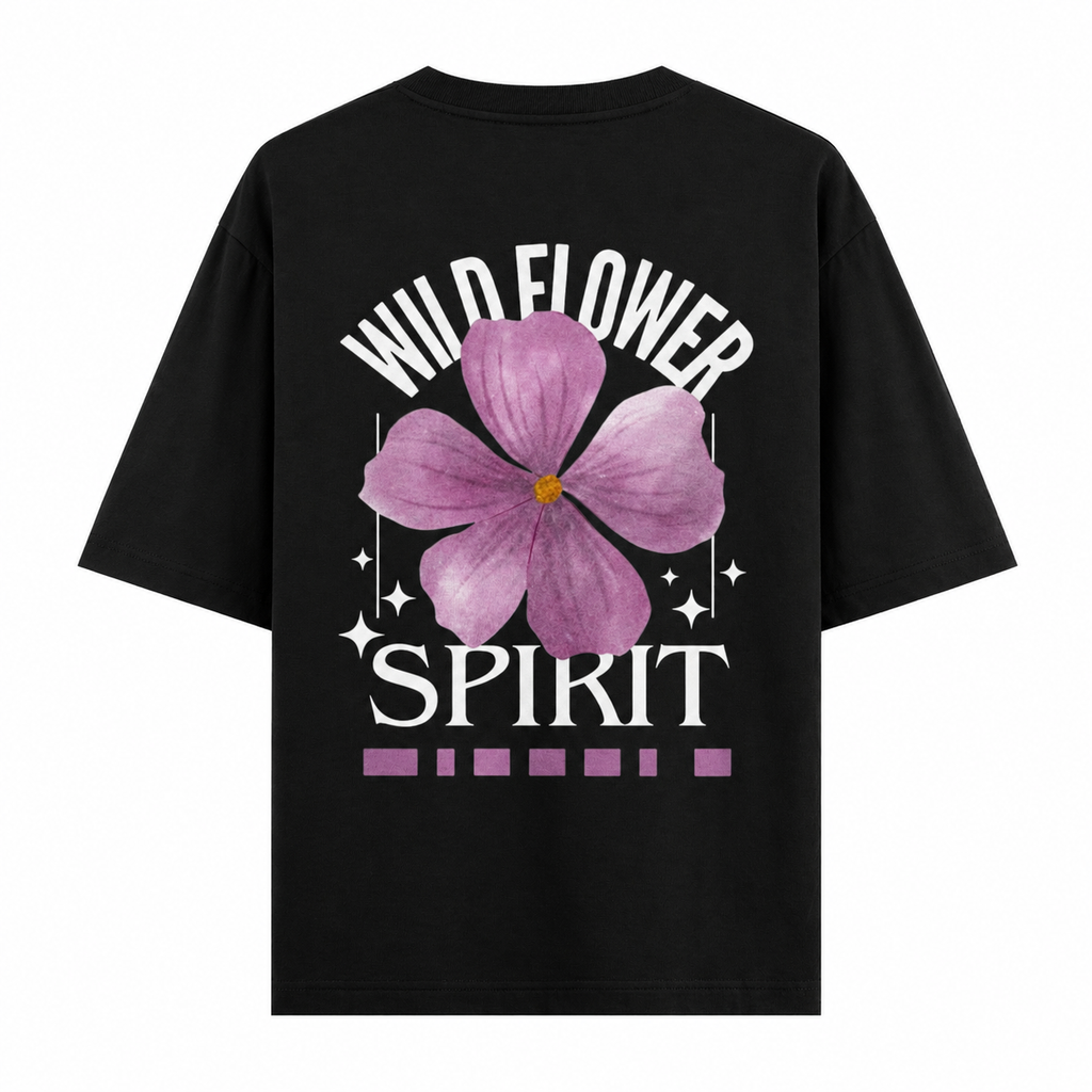 Wild Flower Spirit Oversize Tişört
